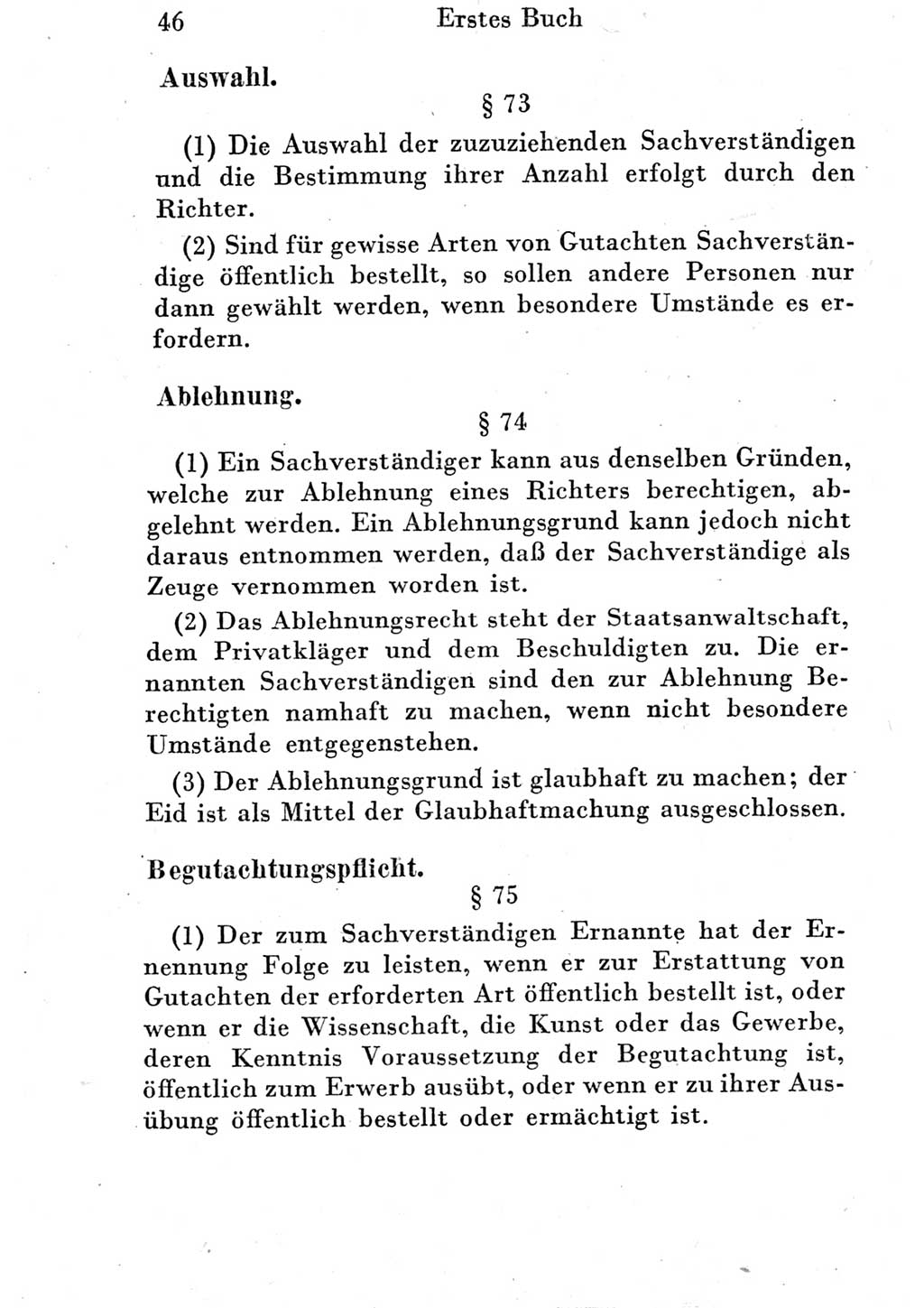 Strafprozeßordnung (StPO), Gerichtsverfassungsgesetz (GVG) und zahlreiche Nebengesetze der Deutschen Demokratischen Republik (DDR) 1950, Seite 46 (StPO GVG Ges. DDR 1950, S. 46)