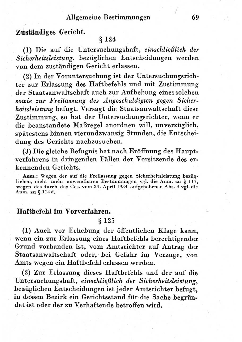 Strafprozeßordnung (StPO), Gerichtsverfassungsgesetz (GVG) und zahlreiche Nebengesetze der Deutschen Demokratischen Republik (DDR) 1950, Seite 69 (StPO GVG Ges. DDR 1950, S. 69)