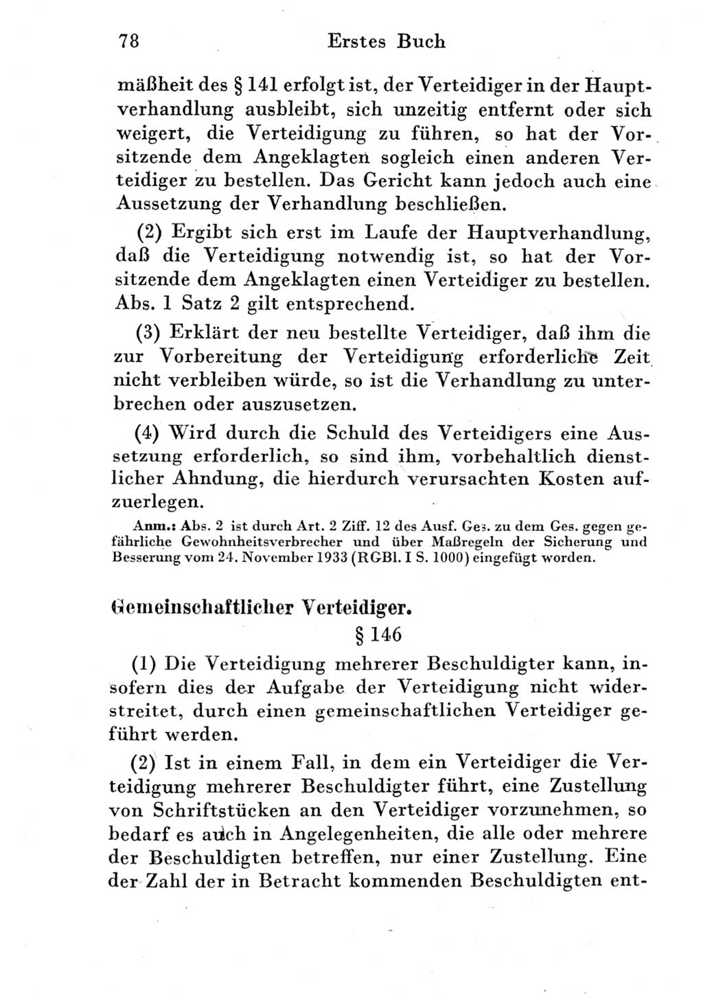Strafprozeßordnung (StPO), Gerichtsverfassungsgesetz (GVG) und zahlreiche Nebengesetze der Deutschen Demokratischen Republik (DDR) 1950, Seite 78 (StPO GVG Ges. DDR 1950, S. 78)