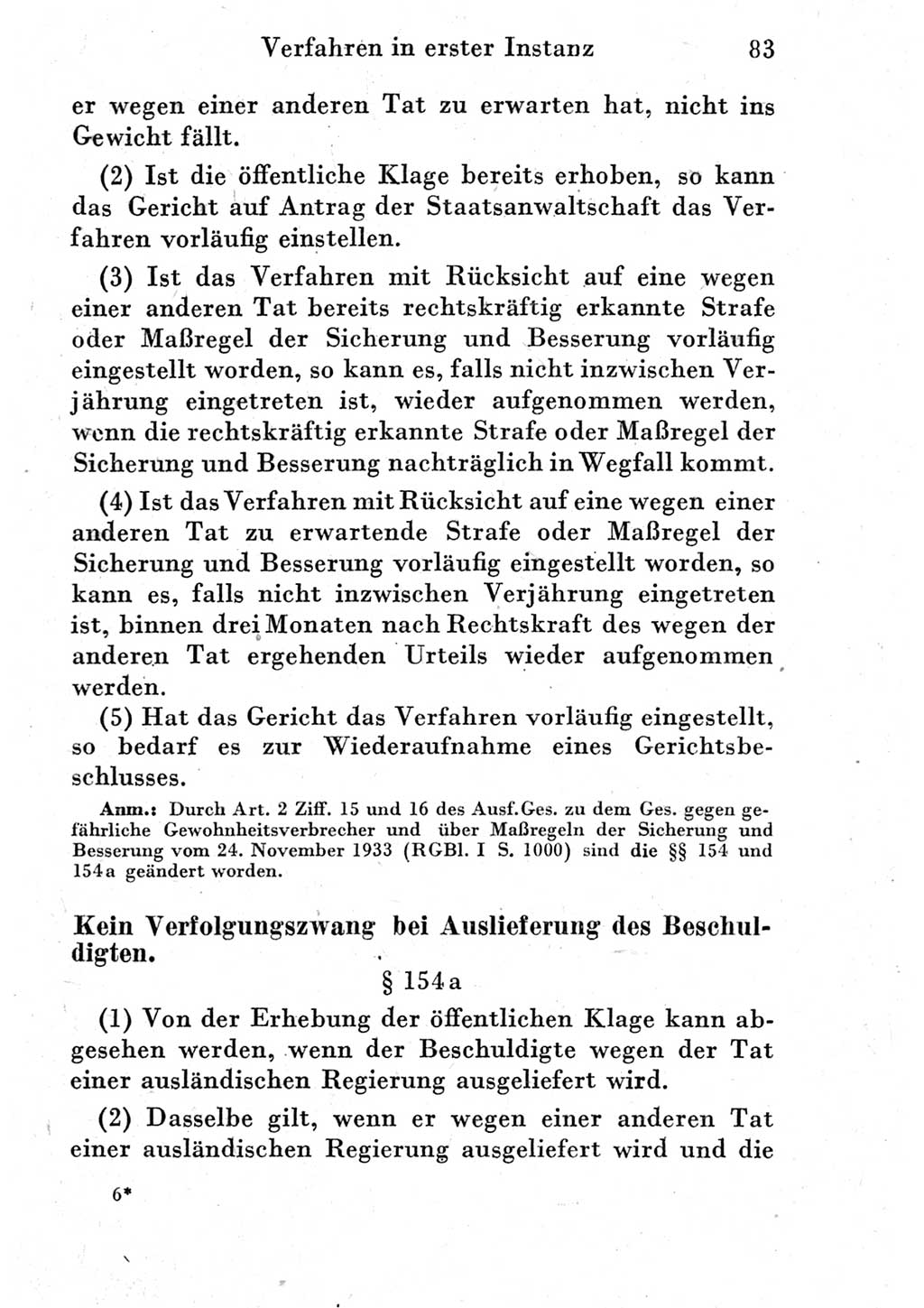 Strafprozeßordnung (StPO), Gerichtsverfassungsgesetz (GVG) und zahlreiche Nebengesetze der Deutschen Demokratischen Republik (DDR) 1950, Seite 83 (StPO GVG Ges. DDR 1950, S. 83)