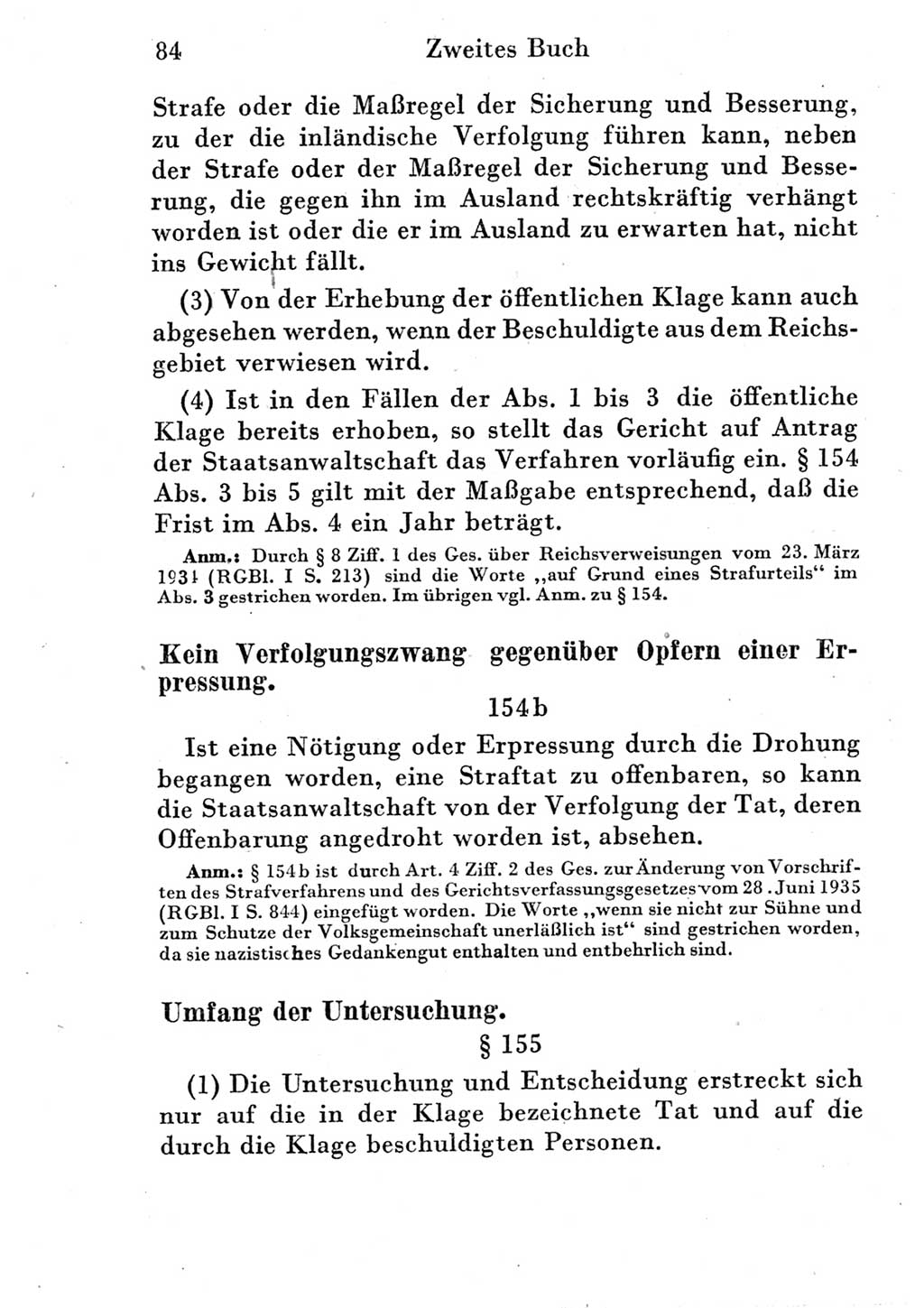 Strafprozeßordnung (StPO), Gerichtsverfassungsgesetz (GVG) und zahlreiche Nebengesetze der Deutschen Demokratischen Republik (DDR) 1950, Seite 84 (StPO GVG Ges. DDR 1950, S. 84)