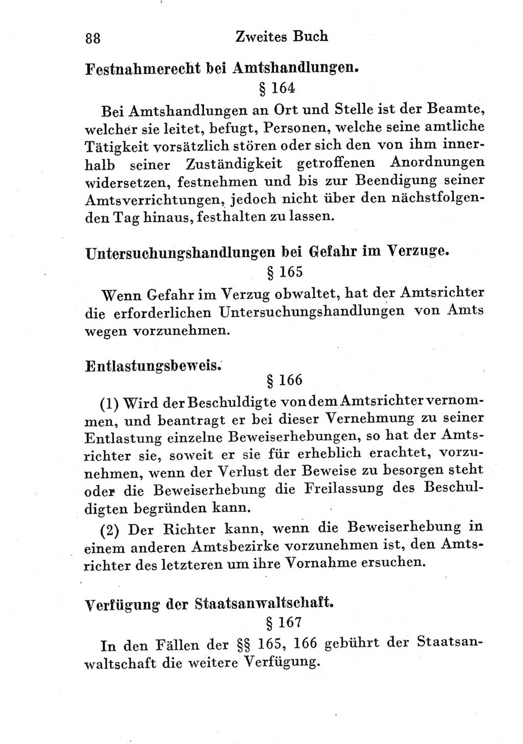 Strafprozeßordnung (StPO), Gerichtsverfassungsgesetz (GVG) und zahlreiche Nebengesetze der Deutschen Demokratischen Republik (DDR) 1950, Seite 88 (StPO GVG Ges. DDR 1950, S. 88)