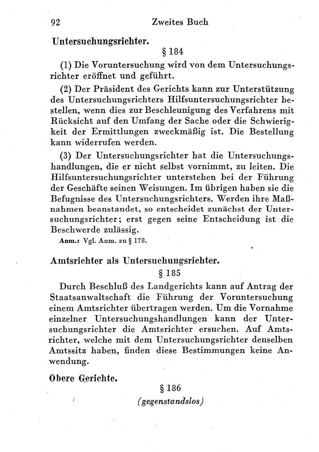 Strafprozeßordnung (StPO), Gerichtsverfassungsgesetz (GVG) und zahlreiche Nebengesetze der Deutschen Demokratischen Republik (DDR) 1950, Seite 92 (StPO GVG Ges. DDR 1950, S. 92)