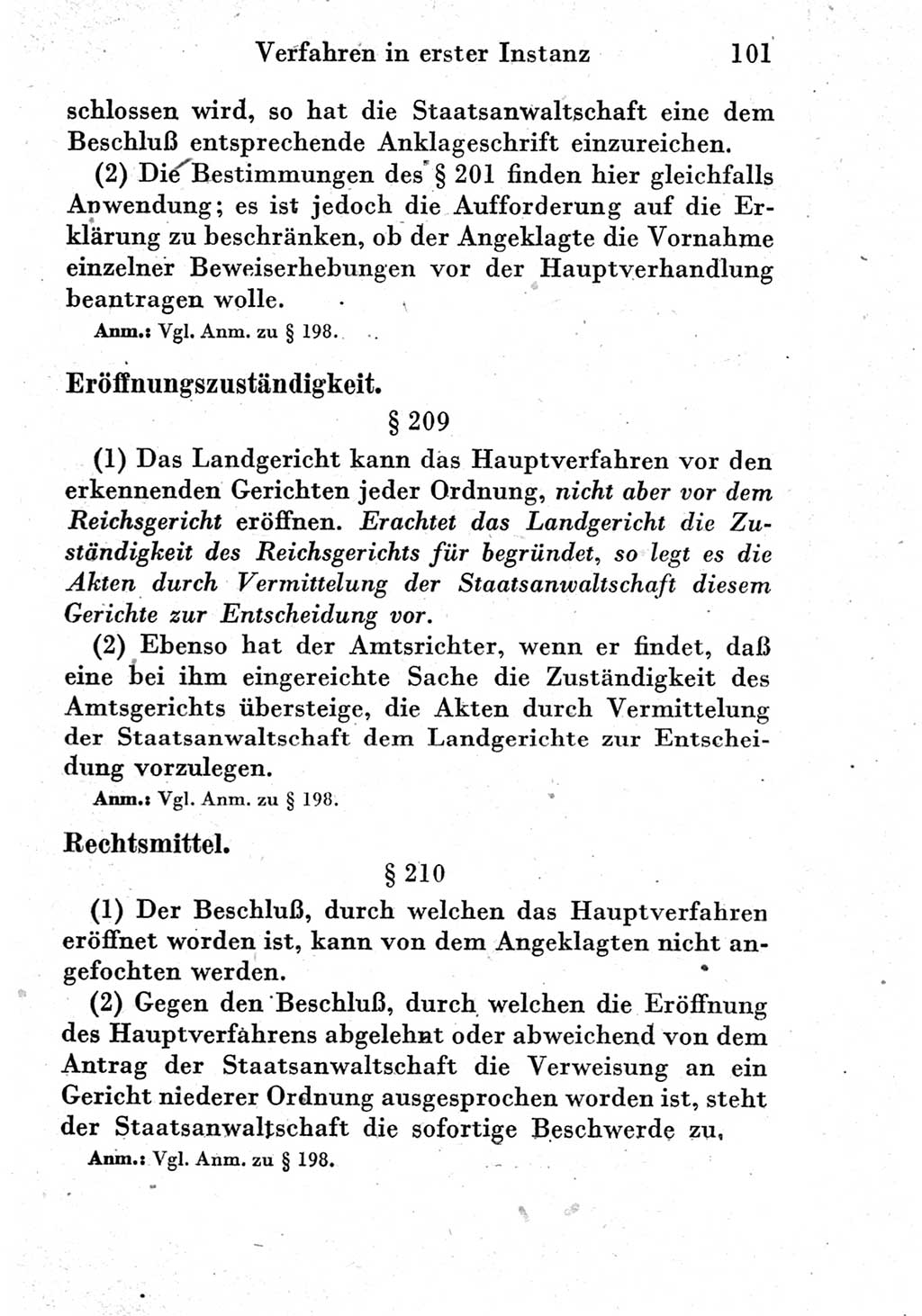 Strafprozeßordnung (StPO), Gerichtsverfassungsgesetz (GVG) und zahlreiche Nebengesetze der Deutschen Demokratischen Republik (DDR) 1950, Seite 101 (StPO GVG Ges. DDR 1950, S. 101)