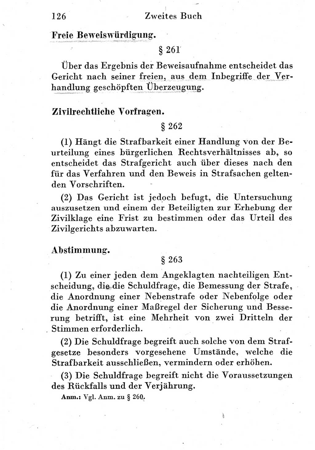 Strafprozeßordnung (StPO), Gerichtsverfassungsgesetz (GVG) und zahlreiche Nebengesetze der Deutschen Demokratischen Republik (DDR) 1950, Seite 126 (StPO GVG Ges. DDR 1950, S. 126)