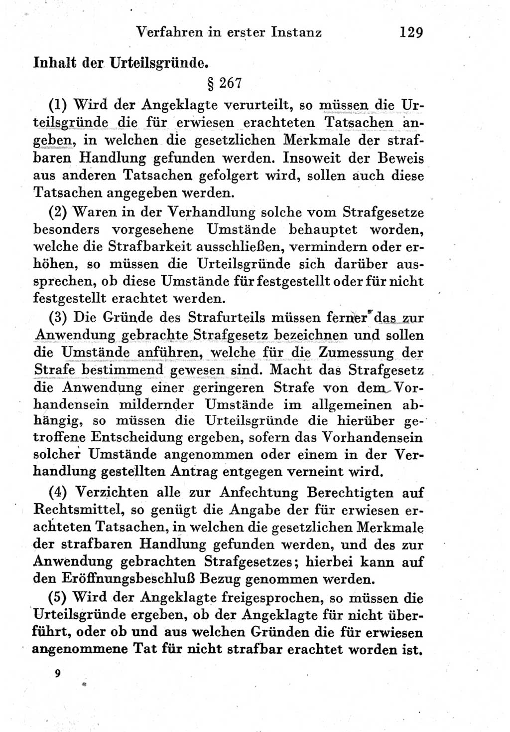 Strafprozeßordnung (StPO), Gerichtsverfassungsgesetz (GVG) und zahlreiche Nebengesetze der Deutschen Demokratischen Republik (DDR) 1950, Seite 129 (StPO GVG Ges. DDR 1950, S. 129)