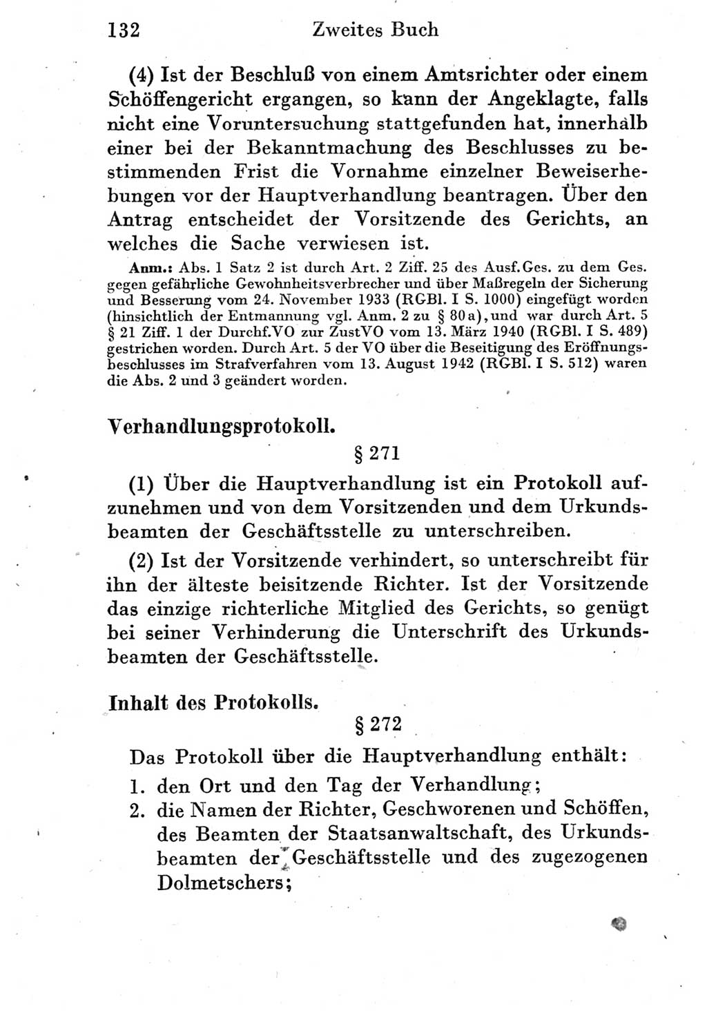 Strafprozeßordnung (StPO), Gerichtsverfassungsgesetz (GVG) und zahlreiche Nebengesetze der Deutschen Demokratischen Republik (DDR) 1950, Seite 132 (StPO GVG Ges. DDR 1950, S. 132)