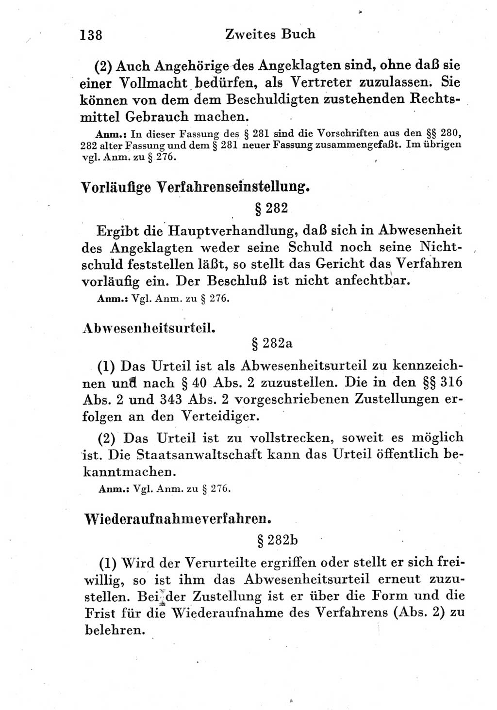 Strafprozeßordnung (StPO), Gerichtsverfassungsgesetz (GVG) und zahlreiche Nebengesetze der Deutschen Demokratischen Republik (DDR) 1950, Seite 138 (StPO GVG Ges. DDR 1950, S. 138)