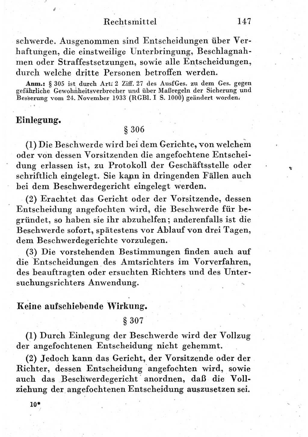 Strafprozeßordnung (StPO), Gerichtsverfassungsgesetz (GVG) und zahlreiche Nebengesetze der Deutschen Demokratischen Republik (DDR) 1950, Seite 147 (StPO GVG Ges. DDR 1950, S. 147)