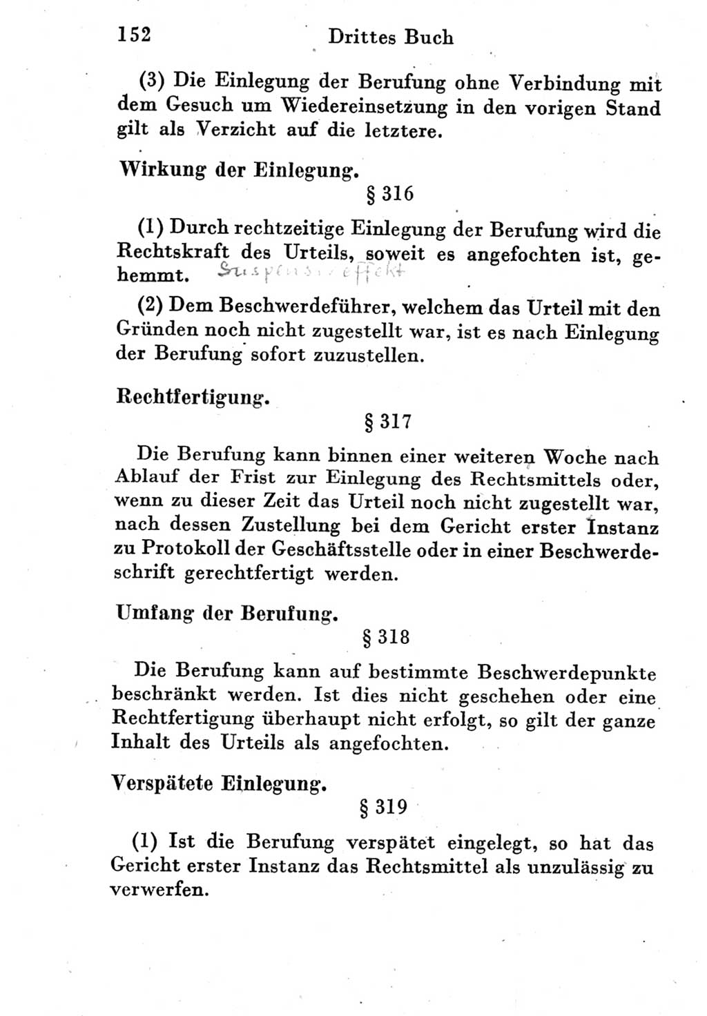 Strafprozeßordnung (StPO), Gerichtsverfassungsgesetz (GVG) und zahlreiche Nebengesetze der Deutschen Demokratischen Republik (DDR) 1950, Seite 152 (StPO GVG Ges. DDR 1950, S. 152)