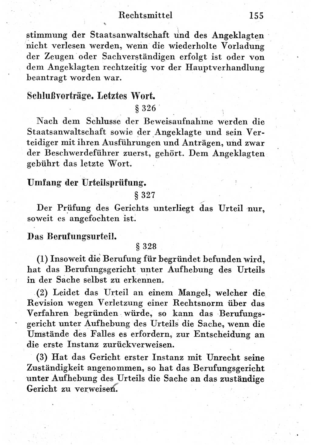 Strafprozeßordnung (StPO), Gerichtsverfassungsgesetz (GVG) und zahlreiche Nebengesetze der Deutschen Demokratischen Republik (DDR) 1950, Seite 155 (StPO GVG Ges. DDR 1950, S. 155)