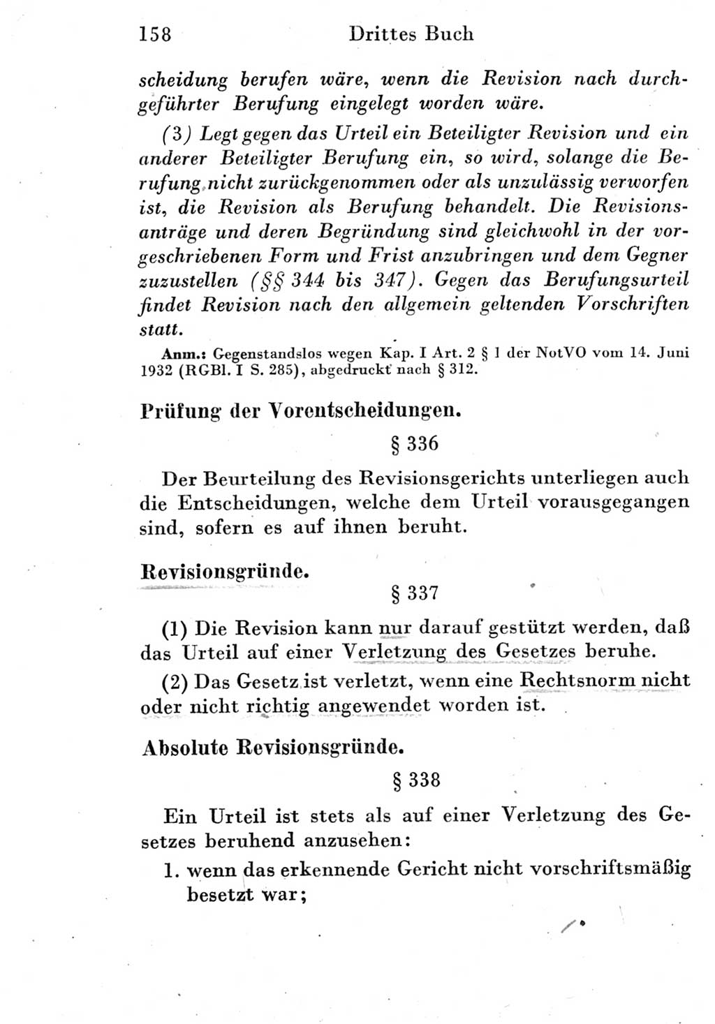 Strafprozeßordnung (StPO), Gerichtsverfassungsgesetz (GVG) und zahlreiche Nebengesetze der Deutschen Demokratischen Republik (DDR) 1950, Seite 158 (StPO GVG Ges. DDR 1950, S. 158)