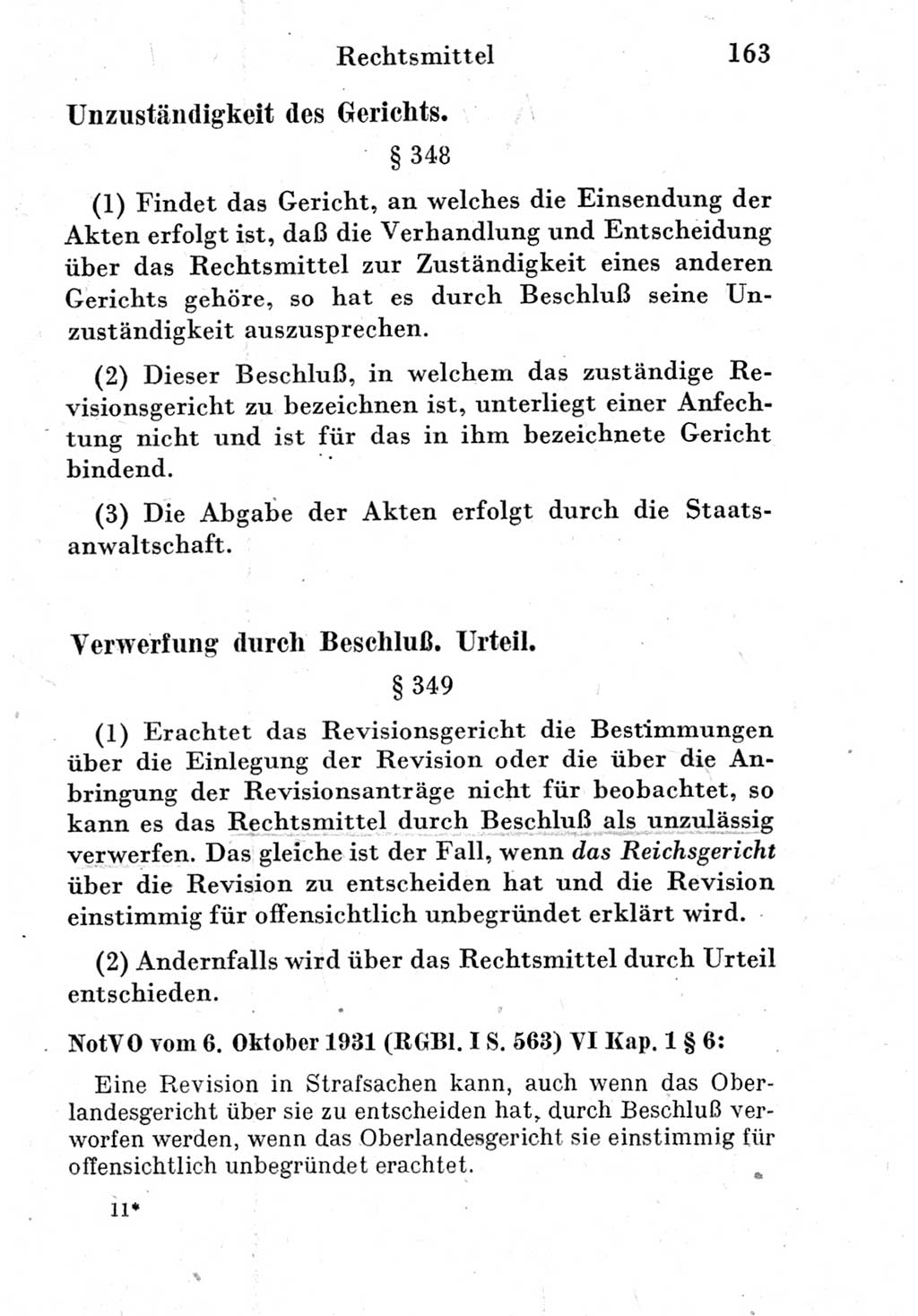 Strafprozeßordnung (StPO), Gerichtsverfassungsgesetz (GVG) und zahlreiche Nebengesetze der Deutschen Demokratischen Republik (DDR) 1950, Seite 163 (StPO GVG Ges. DDR 1950, S. 163)