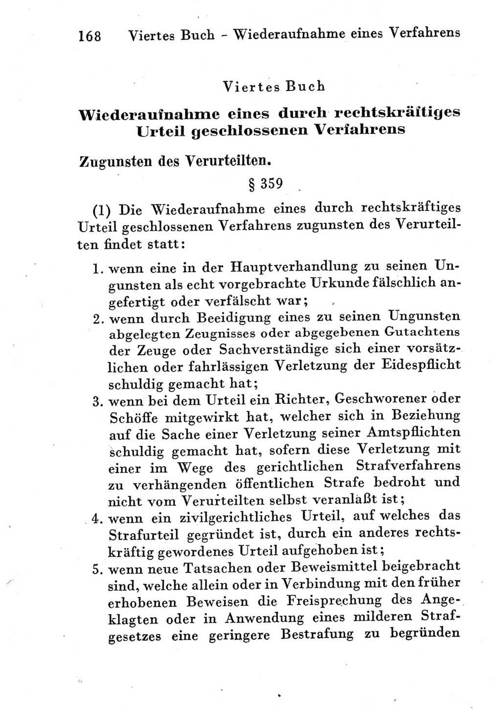 Strafprozeßordnung (StPO), Gerichtsverfassungsgesetz (GVG) und zahlreiche Nebengesetze der Deutschen Demokratischen Republik (DDR) 1950, Seite 168 (StPO GVG Ges. DDR 1950, S. 168)