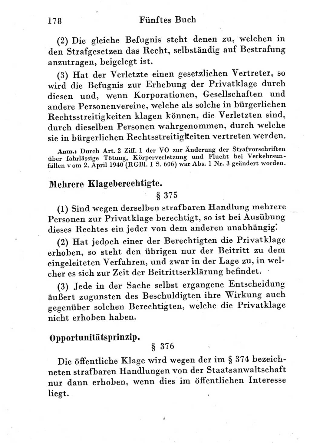 Strafprozeßordnung (StPO), Gerichtsverfassungsgesetz (GVG) und zahlreiche Nebengesetze der Deutschen Demokratischen Republik (DDR) 1950, Seite 178 (StPO GVG Ges. DDR 1950, S. 178)