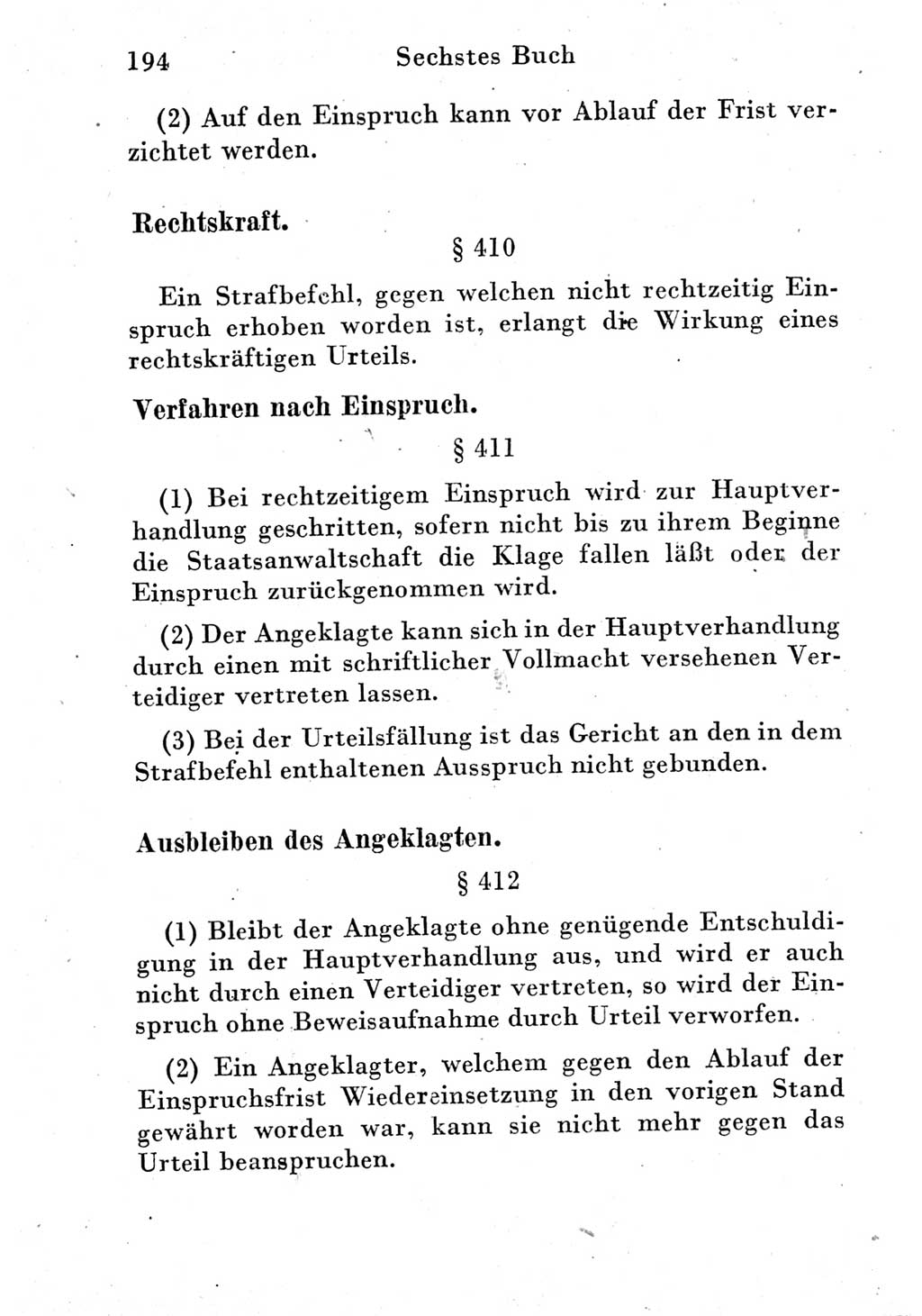 Strafprozeßordnung (StPO), Gerichtsverfassungsgesetz (GVG) und zahlreiche Nebengesetze der Deutschen Demokratischen Republik (DDR) 1950, Seite 194 (StPO GVG Ges. DDR 1950, S. 194)