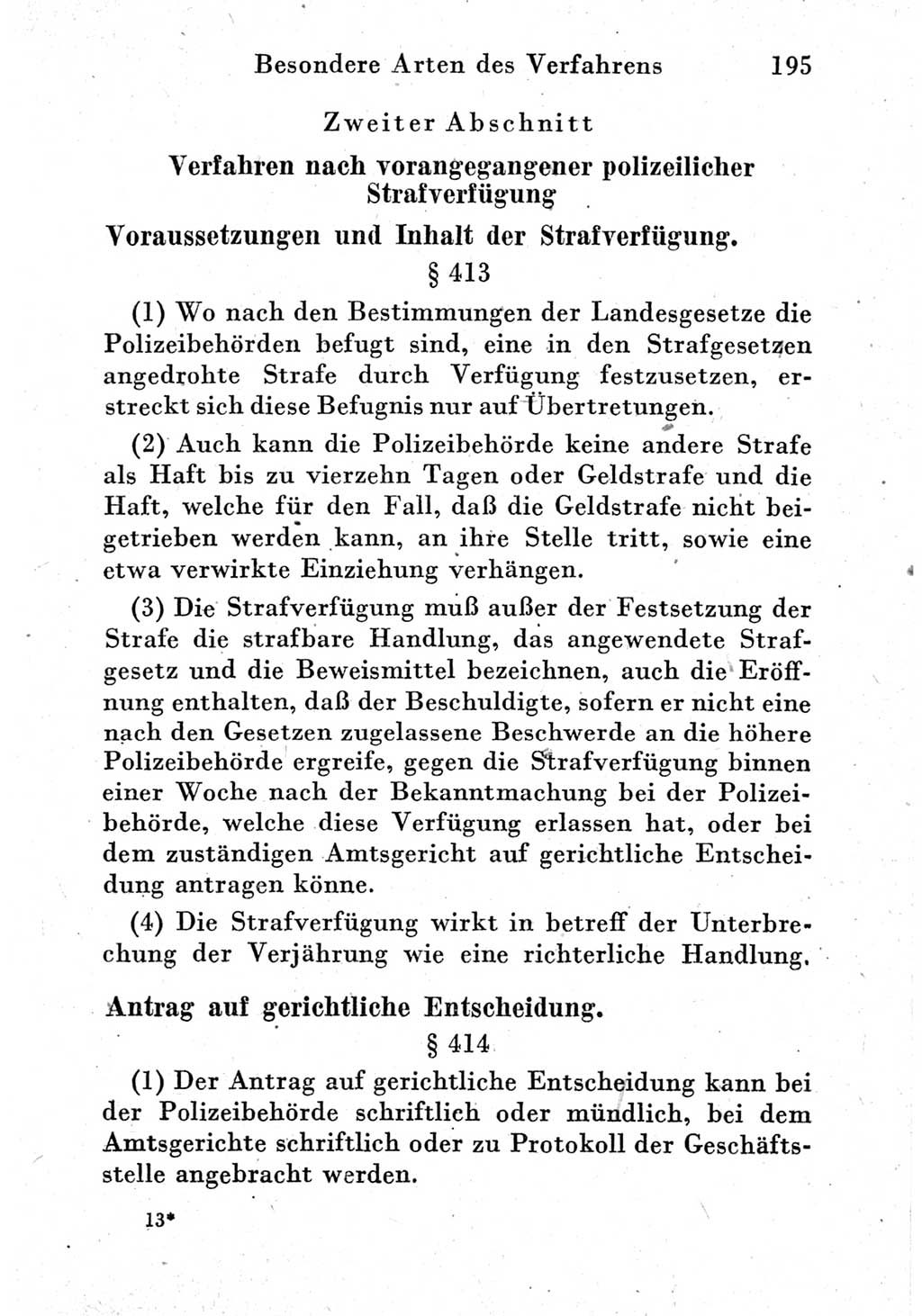 Strafprozeßordnung (StPO), Gerichtsverfassungsgesetz (GVG) und zahlreiche Nebengesetze der Deutschen Demokratischen Republik (DDR) 1950, Seite 195 (StPO GVG Ges. DDR 1950, S. 195)