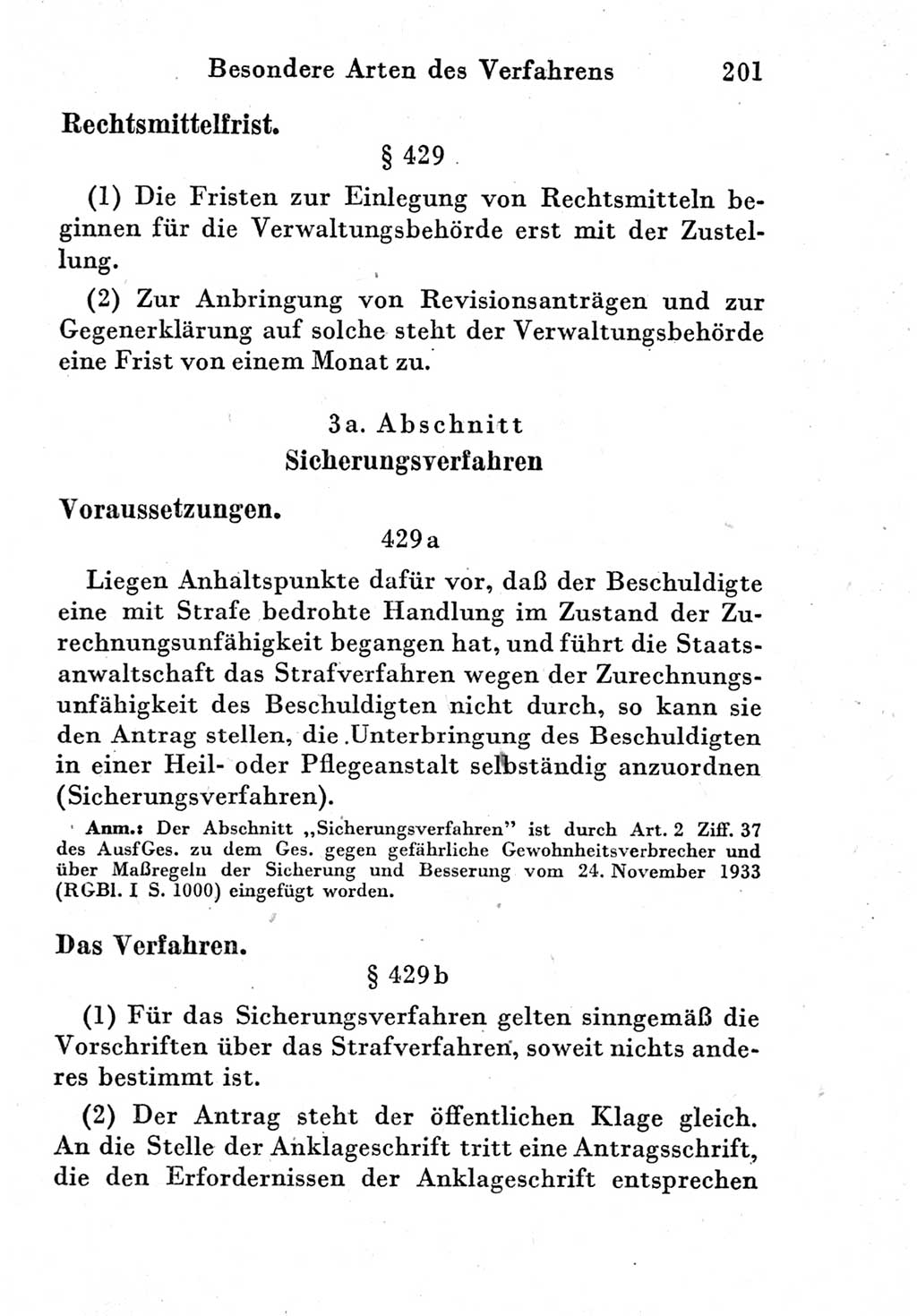 Strafprozeßordnung (StPO), Gerichtsverfassungsgesetz (GVG) und zahlreiche Nebengesetze der Deutschen Demokratischen Republik (DDR) 1950, Seite 201 (StPO GVG Ges. DDR 1950, S. 201)