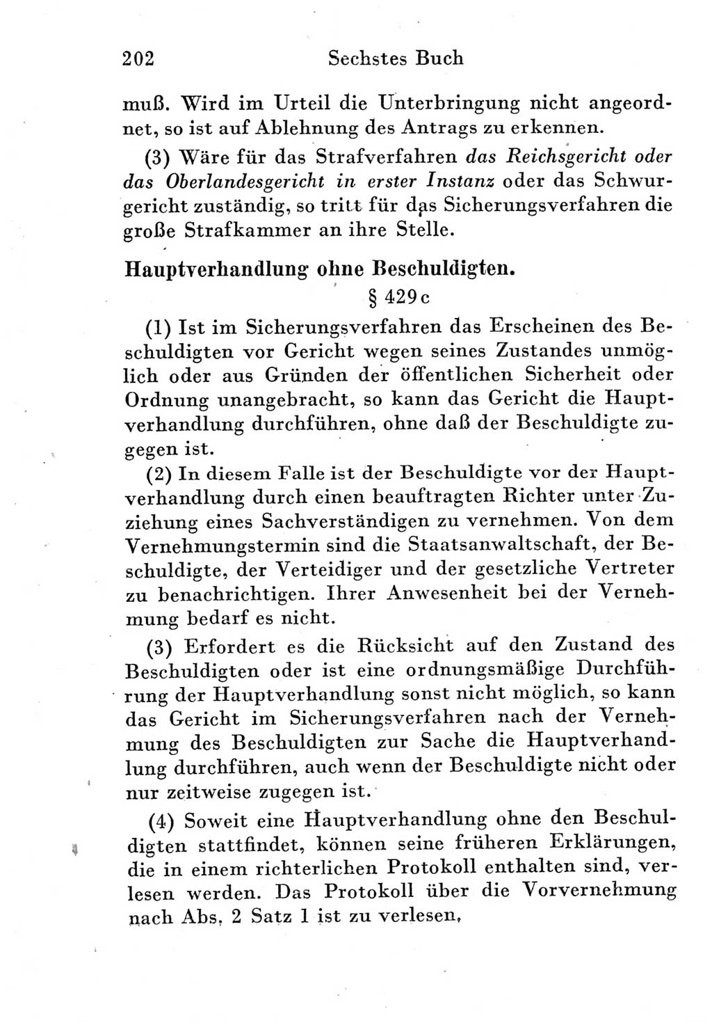 Strafprozeßordnung (StPO), Gerichtsverfassungsgesetz (GVG) und zahlreiche Nebengesetze der Deutschen Demokratischen Republik (DDR) 1950, Seite 202 (StPO GVG Ges. DDR 1950, S. 202)