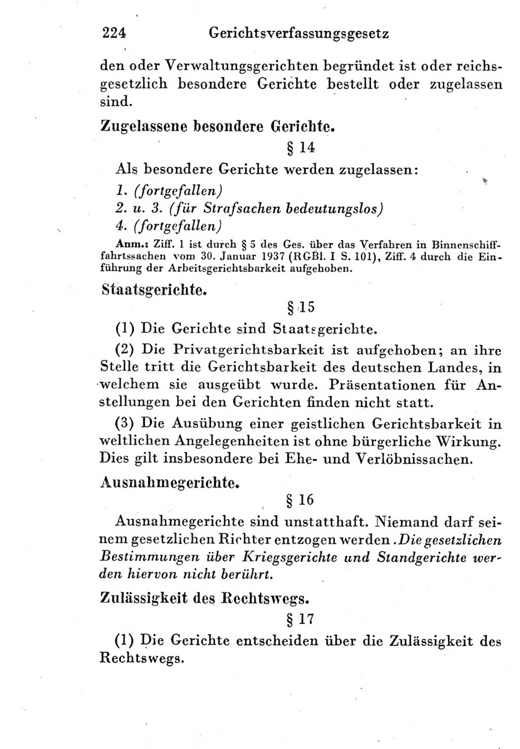 Strafprozeßordnung (StPO), Gerichtsverfassungsgesetz (GVG) und zahlreiche Nebengesetze der Deutschen Demokratischen Republik (DDR) 1950, Seite 224 (StPO GVG Ges. DDR 1950, S. 224)