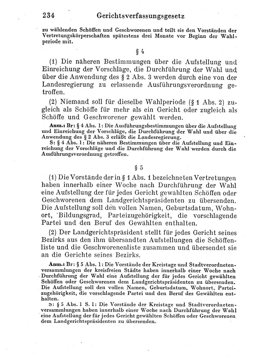 Strafprozeßordnung (StPO), Gerichtsverfassungsgesetz (GVG) und zahlreiche Nebengesetze der Deutschen Demokratischen Republik (DDR) 1950, Seite 234 (StPO GVG Ges. DDR 1950, S. 234)