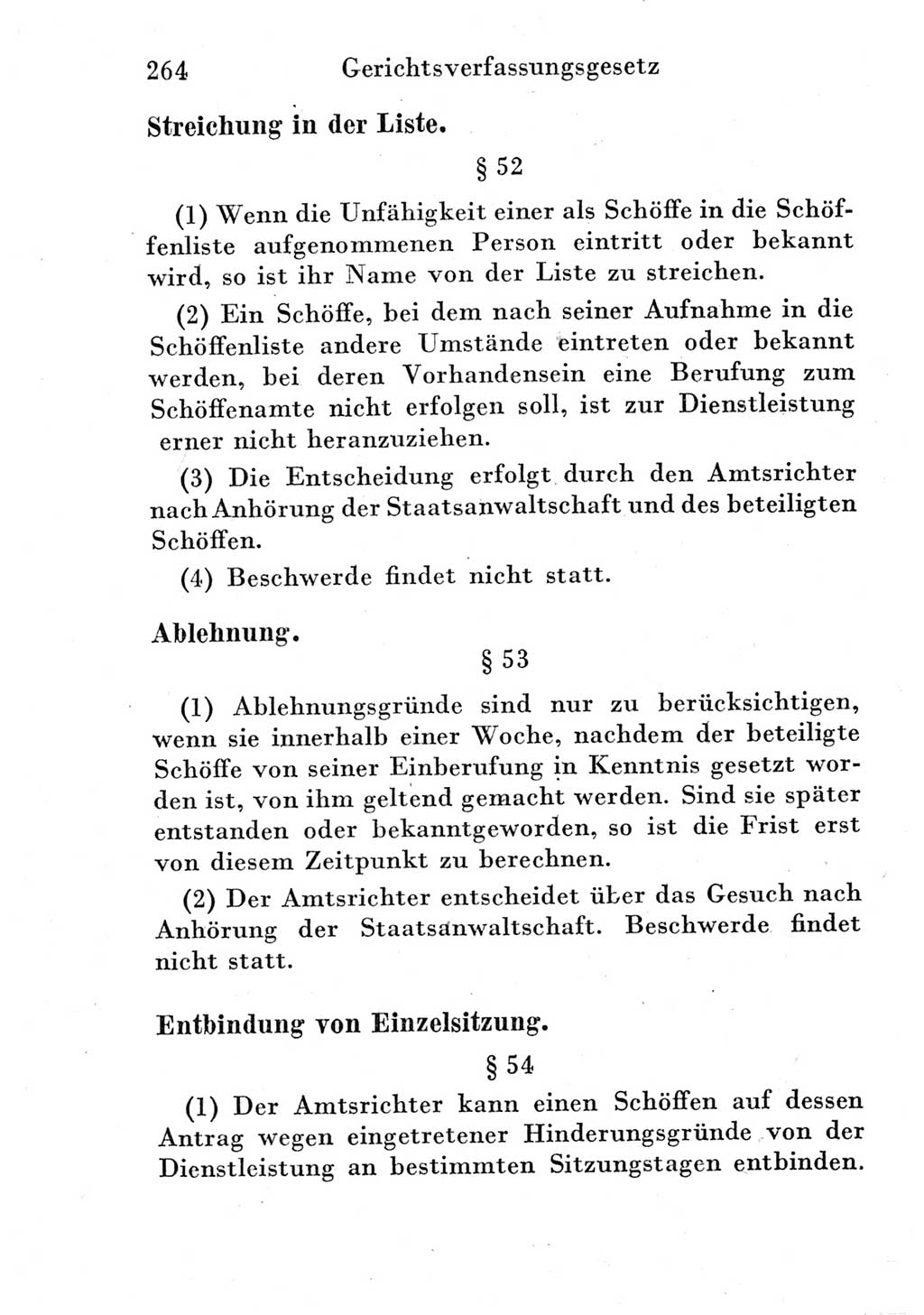 Strafprozeßordnung (StPO), Gerichtsverfassungsgesetz (GVG) und zahlreiche Nebengesetze der Deutschen Demokratischen Republik (DDR) 1950, Seite 264 (StPO GVG Ges. DDR 1950, S. 264)