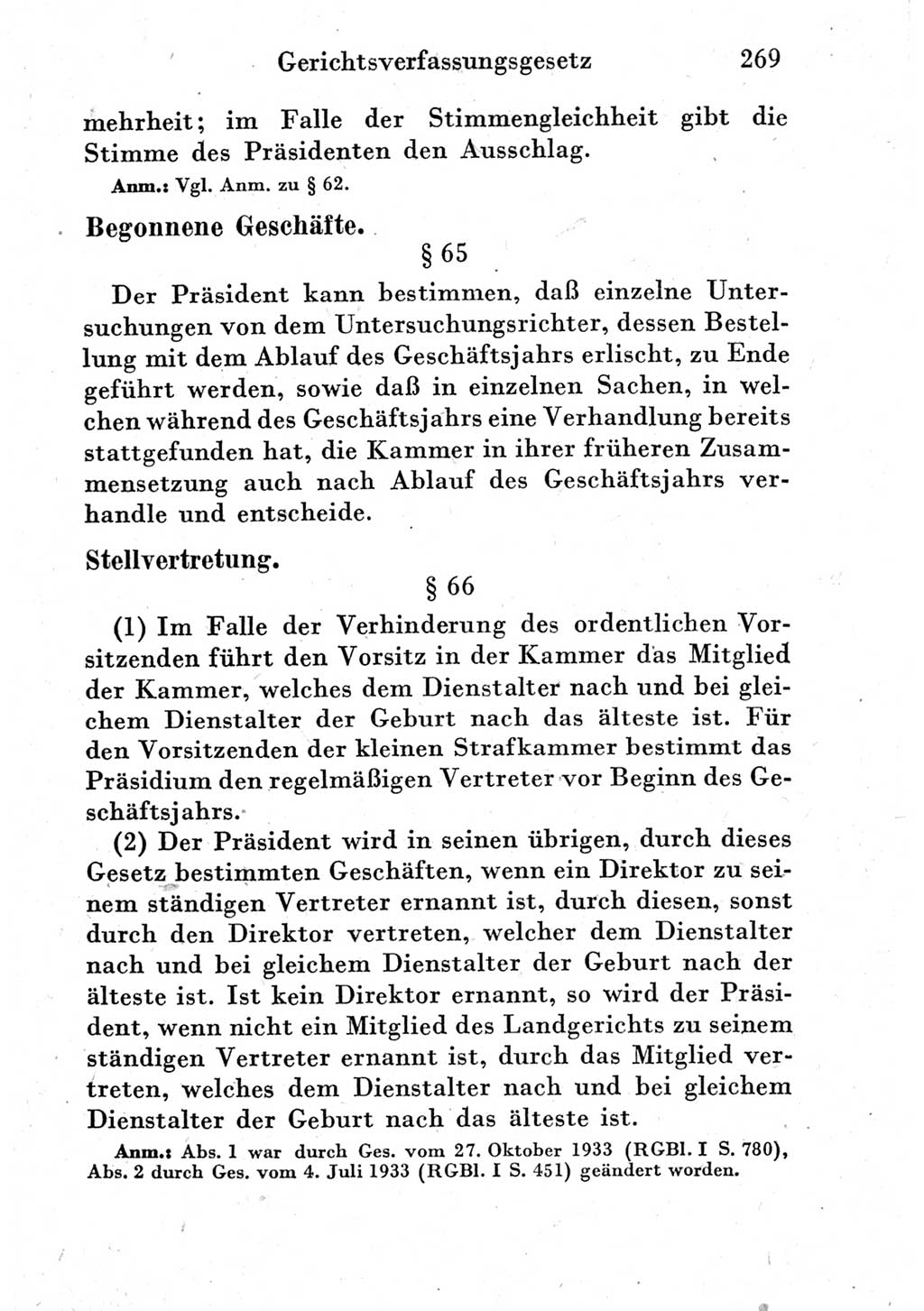 Strafprozeßordnung (StPO), Gerichtsverfassungsgesetz (GVG) und zahlreiche Nebengesetze der Deutschen Demokratischen Republik (DDR) 1950, Seite 269 (StPO GVG Ges. DDR 1950, S. 269)