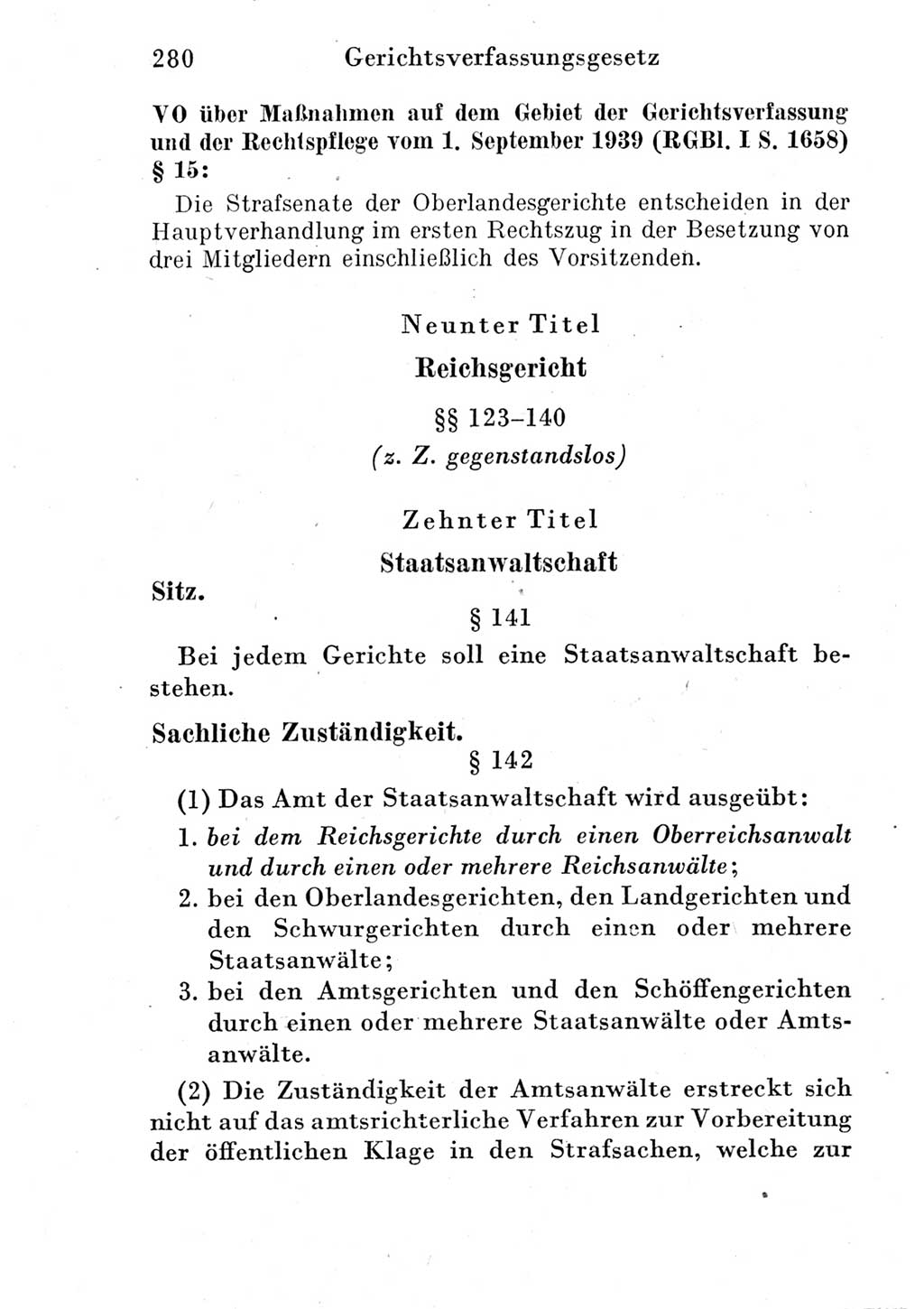Strafprozeßordnung (StPO), Gerichtsverfassungsgesetz (GVG) und zahlreiche Nebengesetze der Deutschen Demokratischen Republik (DDR) 1950, Seite 280 (StPO GVG Ges. DDR 1950, S. 280)