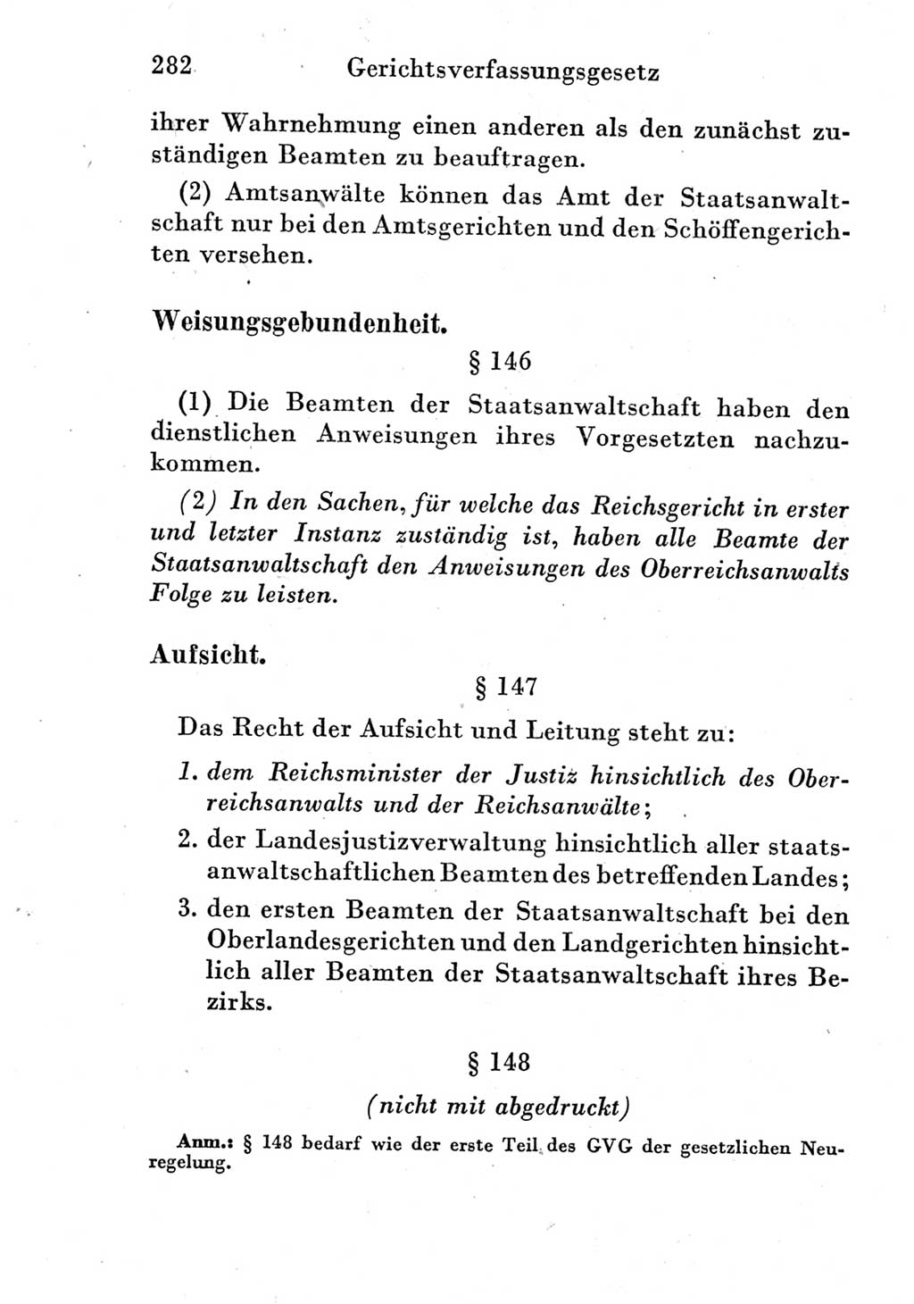 Strafprozeßordnung (StPO), Gerichtsverfassungsgesetz (GVG) und zahlreiche Nebengesetze der Deutschen Demokratischen Republik (DDR) 1950, Seite 282 (StPO GVG Ges. DDR 1950, S. 282)