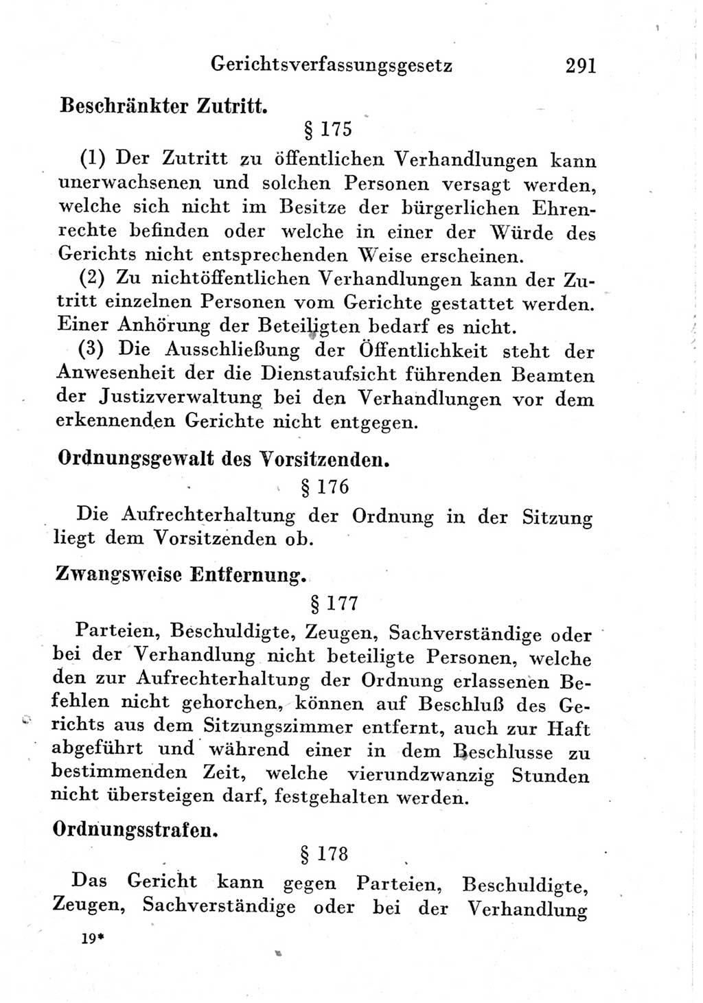 Strafprozeßordnung (StPO), Gerichtsverfassungsgesetz (GVG) und zahlreiche Nebengesetze der Deutschen Demokratischen Republik (DDR) 1950, Seite 291 (StPO GVG Ges. DDR 1950, S. 291)