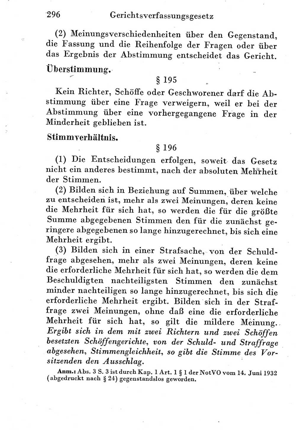 Strafprozeßordnung (StPO), Gerichtsverfassungsgesetz (GVG) und zahlreiche Nebengesetze der Deutschen Demokratischen Republik (DDR) 1950, Seite 296 (StPO GVG Ges. DDR 1950, S. 296)