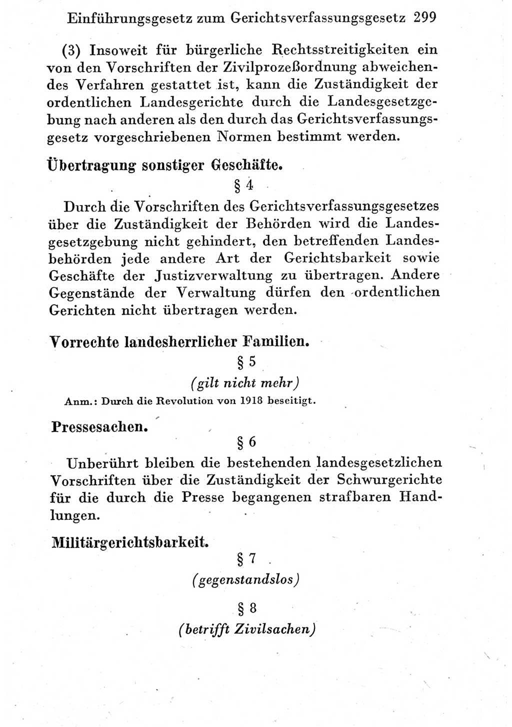 Strafprozeßordnung (StPO), Gerichtsverfassungsgesetz (GVG) und zahlreiche Nebengesetze der Deutschen Demokratischen Republik (DDR) 1950, Seite 299 (StPO GVG Ges. DDR 1950, S. 299)