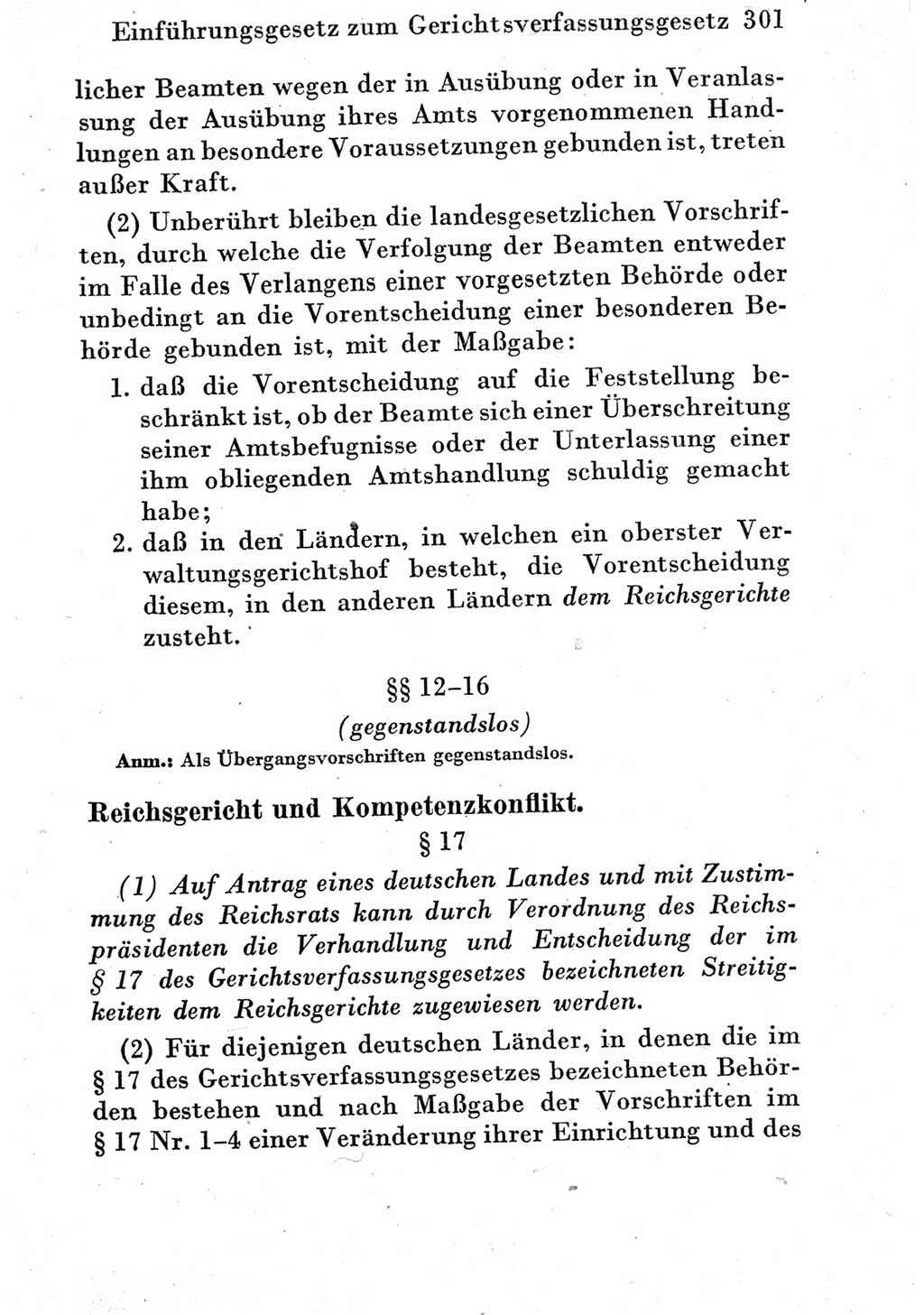 Strafprozeßordnung (StPO), Gerichtsverfassungsgesetz (GVG) und zahlreiche Nebengesetze der Deutschen Demokratischen Republik (DDR) 1950, Seite 301 (StPO GVG Ges. DDR 1950, S. 301)