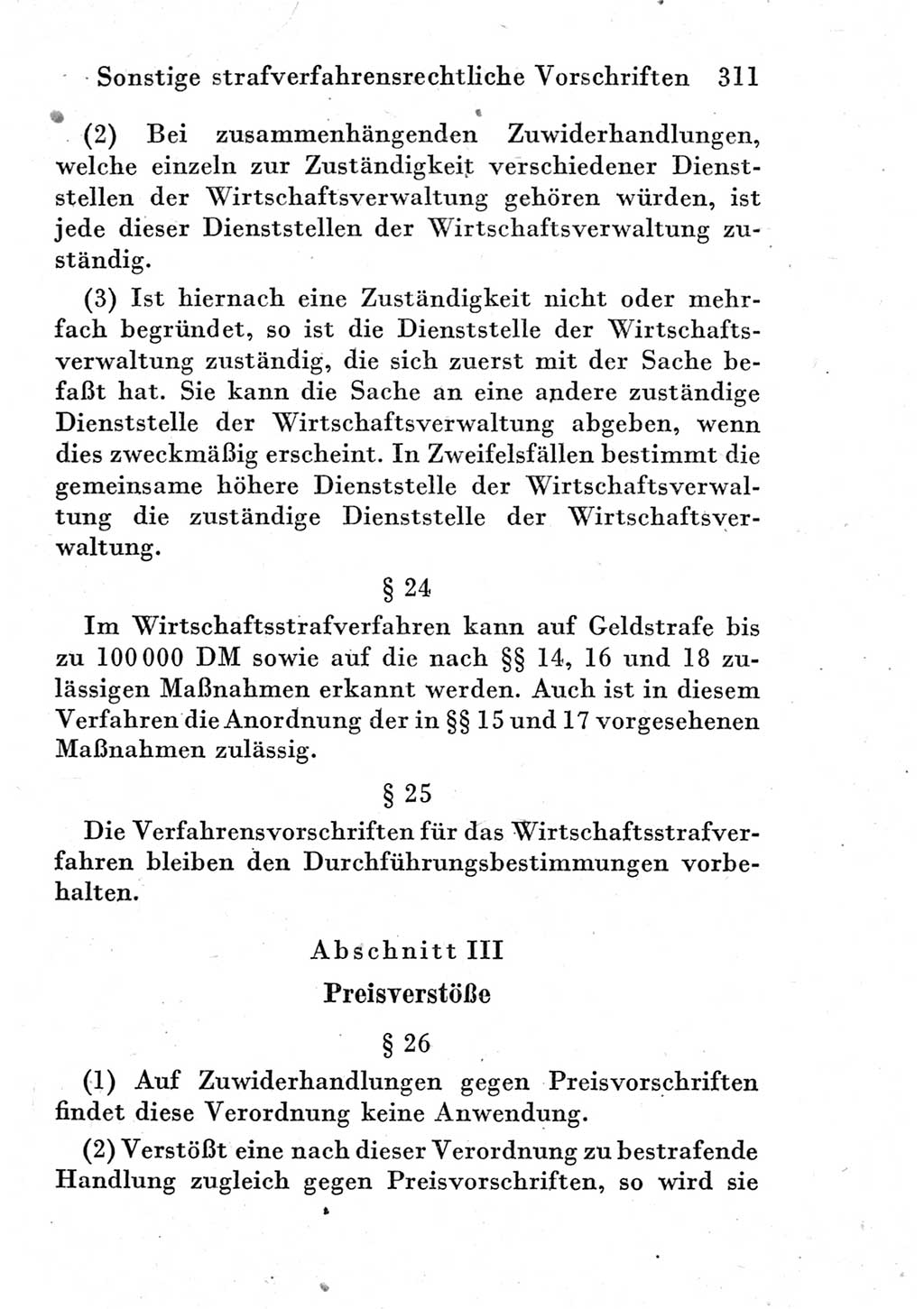 Strafprozeßordnung (StPO), Gerichtsverfassungsgesetz (GVG) und zahlreiche Nebengesetze der Deutschen Demokratischen Republik (DDR) 1950, Seite 311 (StPO GVG Ges. DDR 1950, S. 311)