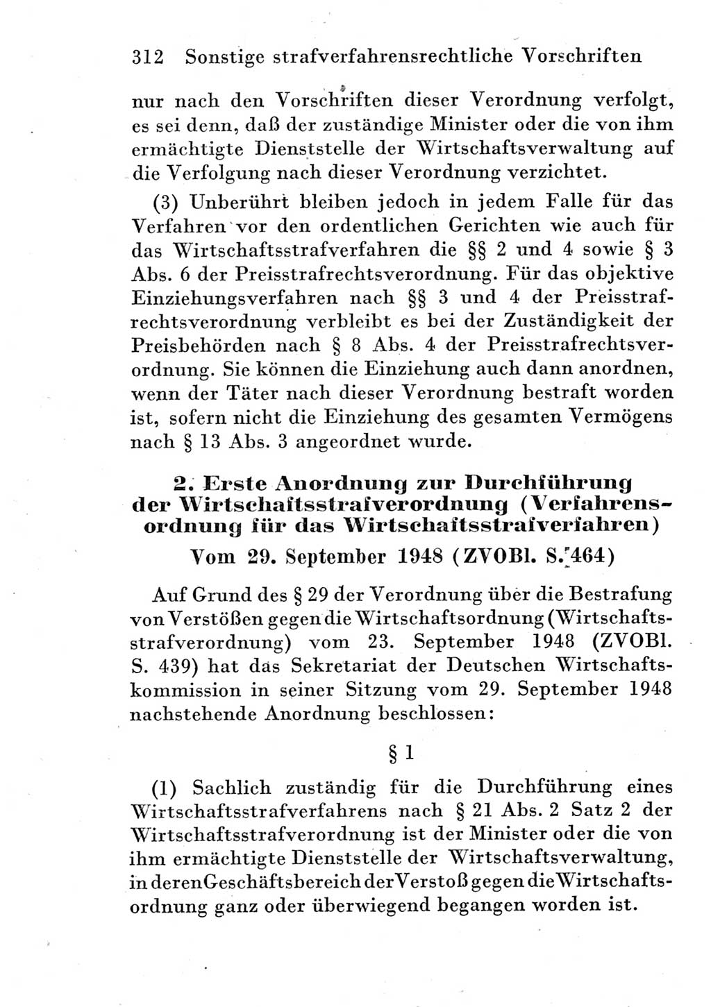 Strafprozeßordnung (StPO), Gerichtsverfassungsgesetz (GVG) und zahlreiche Nebengesetze der Deutschen Demokratischen Republik (DDR) 1950, Seite 312 (StPO GVG Ges. DDR 1950, S. 312)