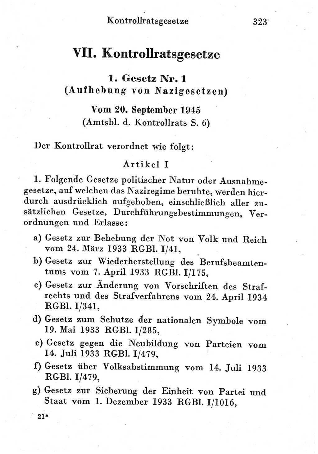 Strafprozeßordnung (StPO), Gerichtsverfassungsgesetz (GVG) und zahlreiche Nebengesetze der Deutschen Demokratischen Republik (DDR) 1950, Seite 323 (StPO GVG Ges. DDR 1950, S. 323)