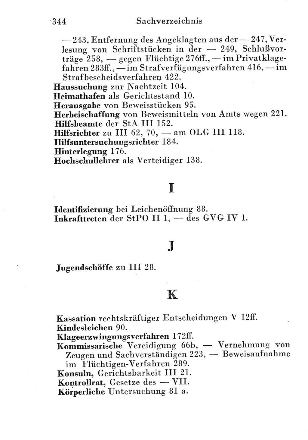 Strafprozeßordnung (StPO), Gerichtsverfassungsgesetz (GVG) und zahlreiche Nebengesetze der Deutschen Demokratischen Republik (DDR) 1950, Seite 344 (StPO GVG Ges. DDR 1950, S. 344)