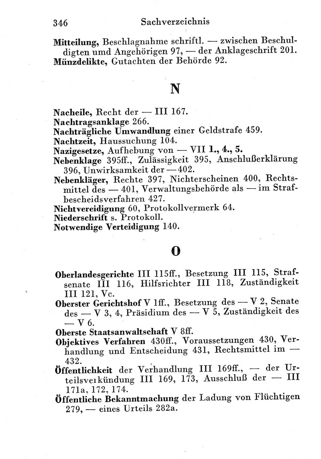 Strafprozeßordnung (StPO), Gerichtsverfassungsgesetz (GVG) und zahlreiche Nebengesetze der Deutschen Demokratischen Republik (DDR) 1950, Seite 346 (StPO GVG Ges. DDR 1950, S. 346)