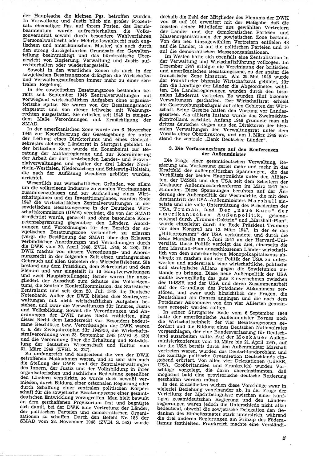 Neue Justiz (NJ), Zeitschrift für Recht und Rechtswissenschaft [Deutsche Demokratische Republik (DDR)], 4. Jahrgang 1950, Seite 3 (NJ DDR 1950, S. 3)