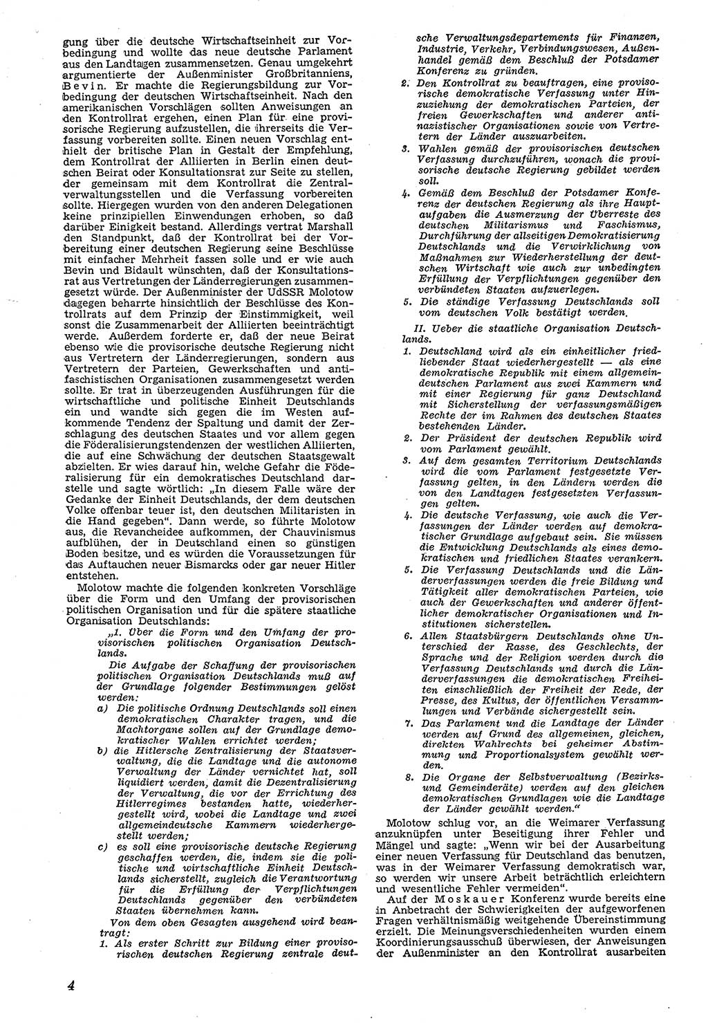 Neue Justiz (NJ), Zeitschrift für Recht und Rechtswissenschaft [Deutsche Demokratische Republik (DDR)], 4. Jahrgang 1950, Seite 4 (NJ DDR 1950, S. 4)