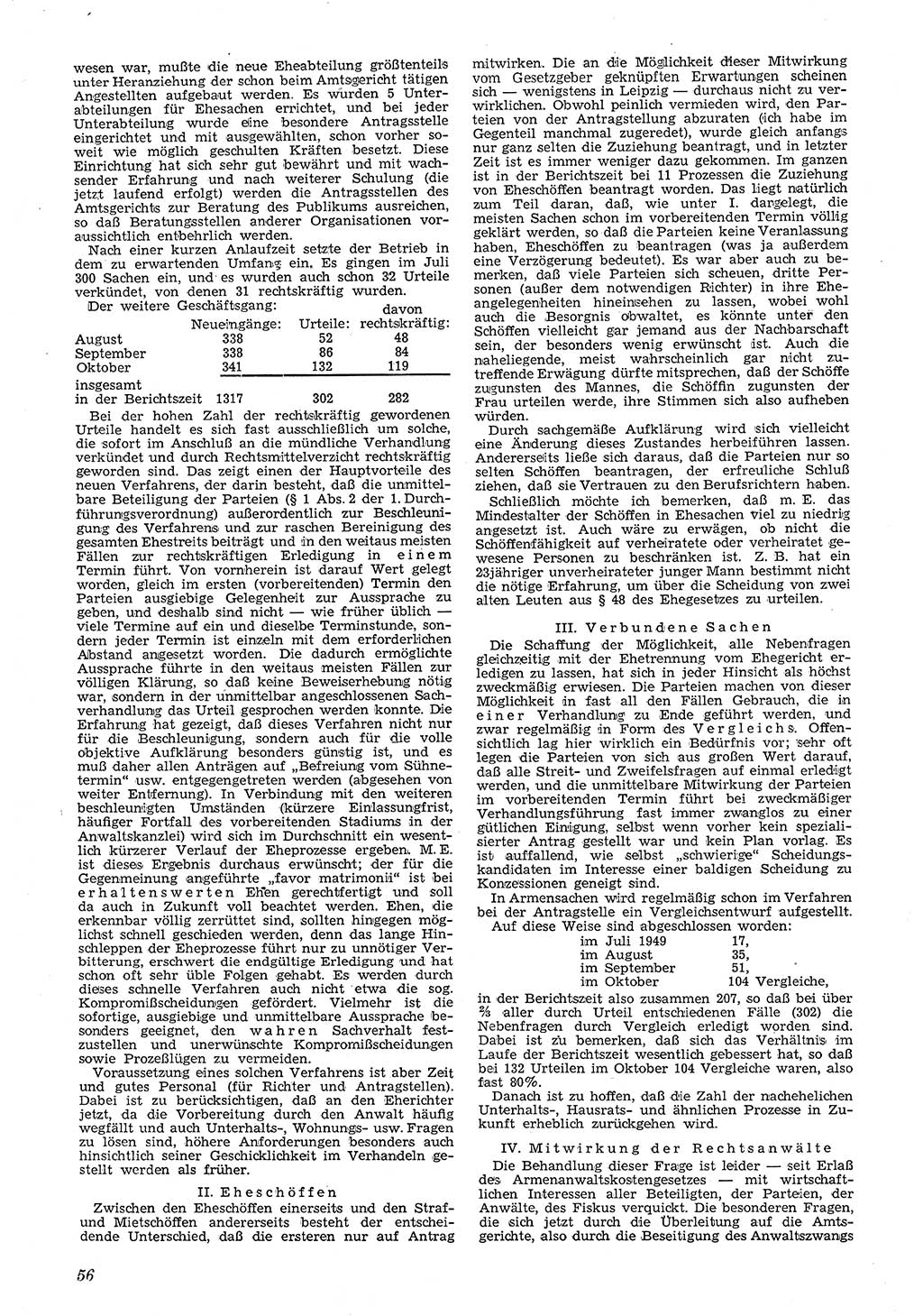 Neue Justiz (NJ), Zeitschrift für Recht und Rechtswissenschaft [Deutsche Demokratische Republik (DDR)], 4. Jahrgang 1950, Seite 56 (NJ DDR 1950, S. 56)
