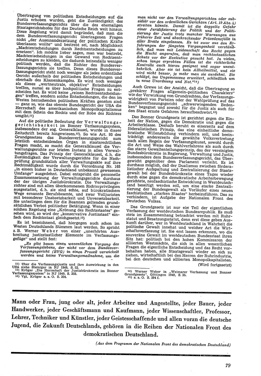Neue Justiz (NJ), Zeitschrift für Recht und Rechtswissenschaft [Deutsche Demokratische Republik (DDR)], 4. Jahrgang 1950, Seite 79 (NJ DDR 1950, S. 79)