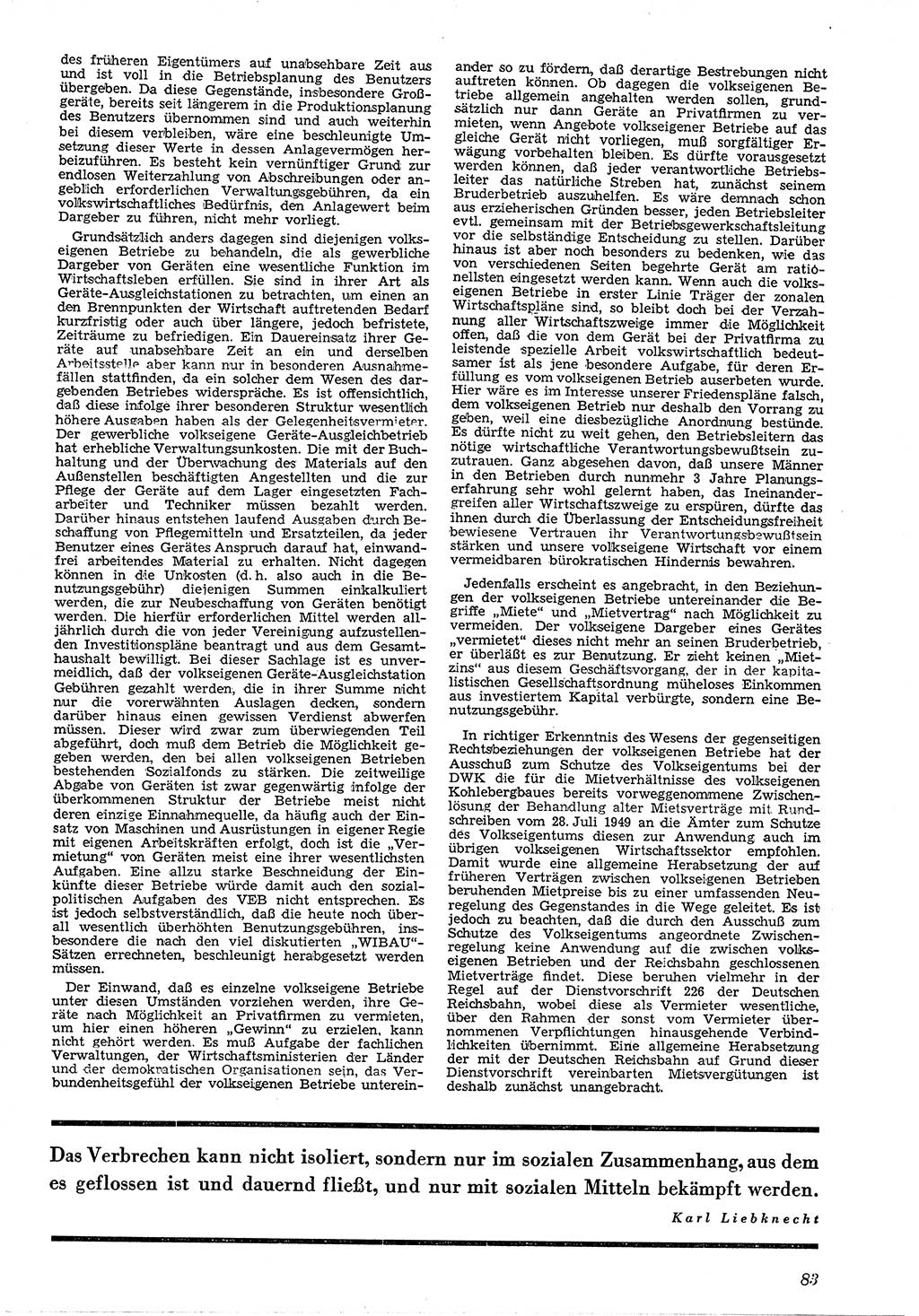 Neue Justiz (NJ), Zeitschrift für Recht und Rechtswissenschaft [Deutsche Demokratische Republik (DDR)], 4. Jahrgang 1950, Seite 83 (NJ DDR 1950, S. 83)