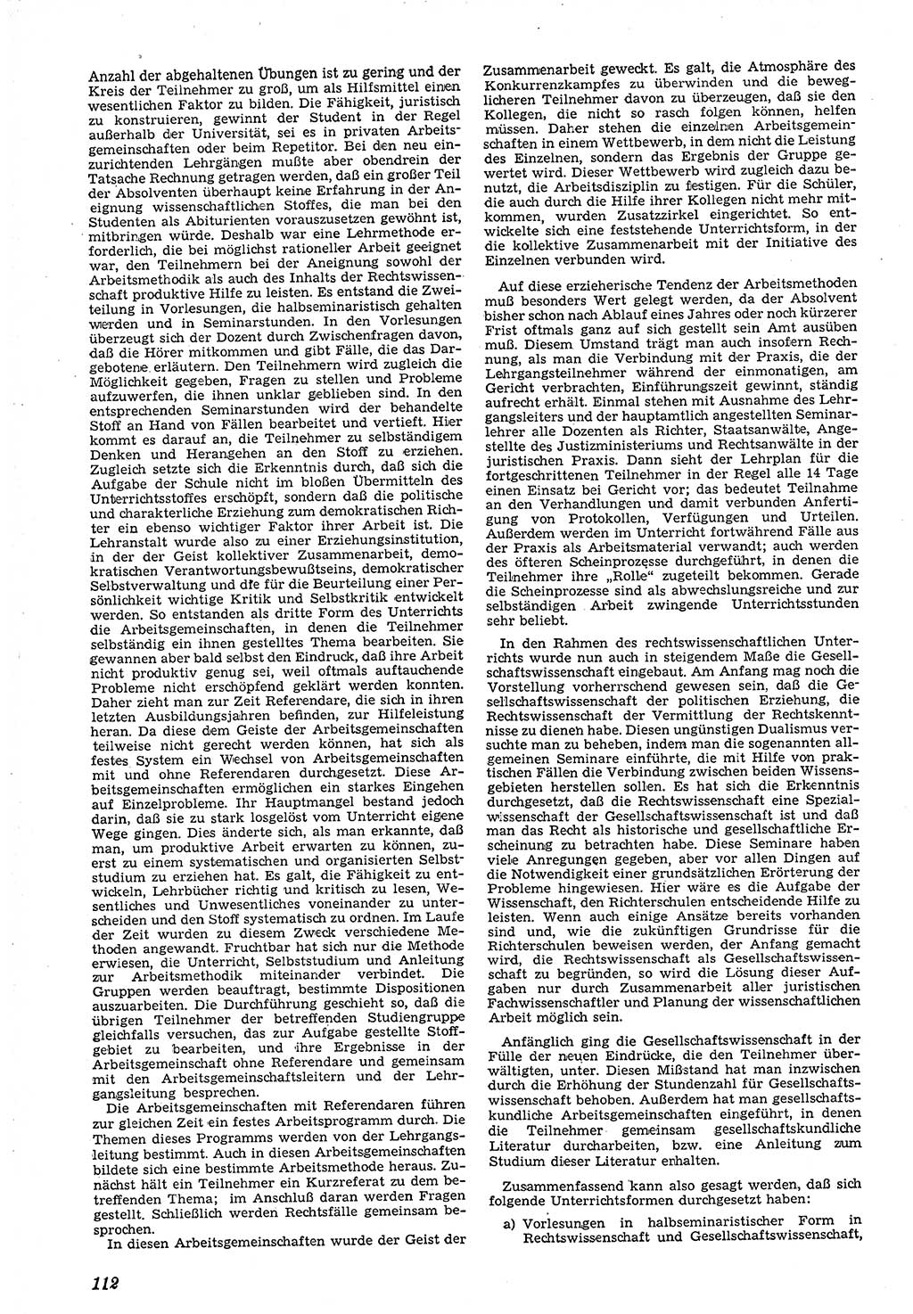 Neue Justiz (NJ), Zeitschrift für Recht und Rechtswissenschaft [Deutsche Demokratische Republik (DDR)], 4. Jahrgang 1950, Seite 112 (NJ DDR 1950, S. 112)