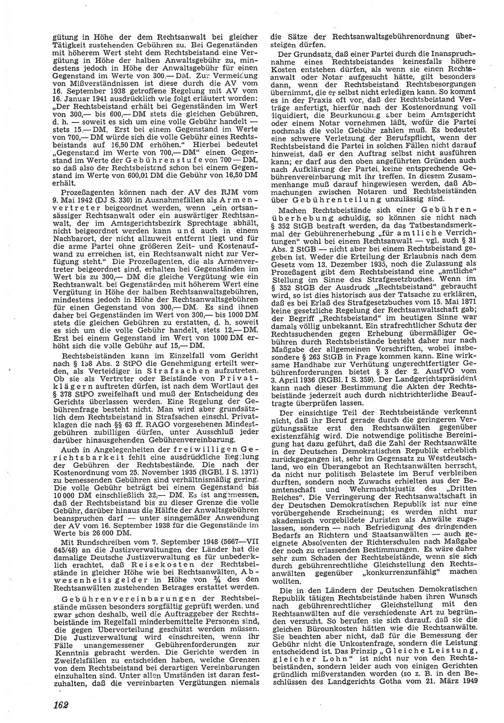 Neue Justiz (NJ), Zeitschrift für Recht und Rechtswissenschaft [Deutsche Demokratische Republik (DDR)], 4. Jahrgang 1950, Seite 162 (NJ DDR 1950, S. 162)