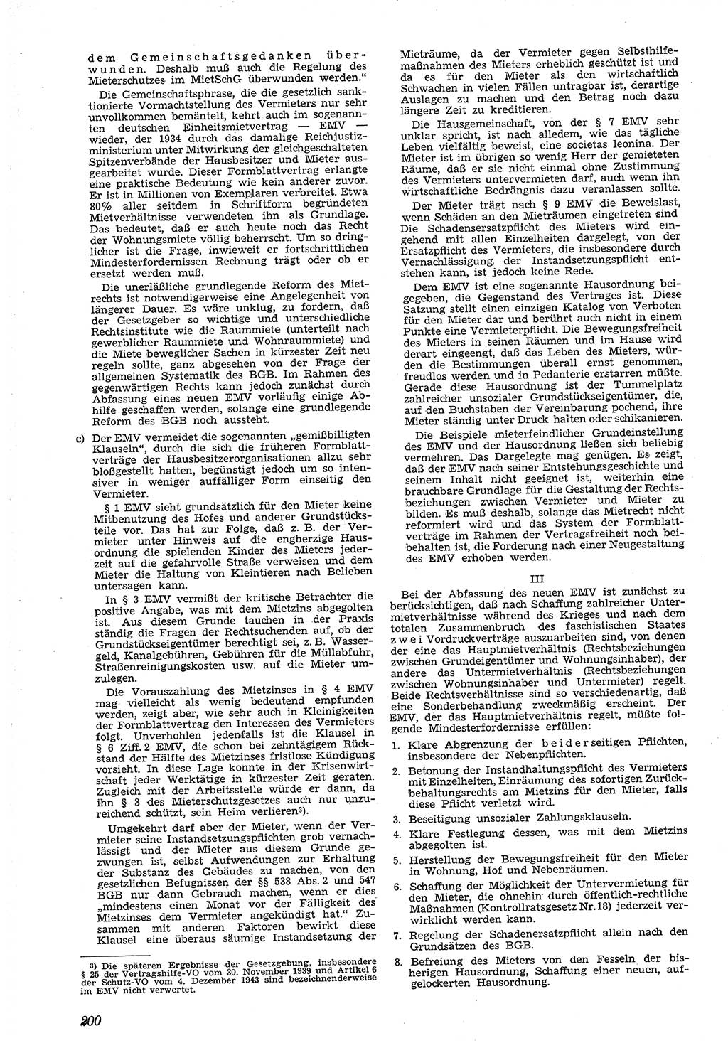 Neue Justiz (NJ), Zeitschrift für Recht und Rechtswissenschaft [Deutsche Demokratische Republik (DDR)], 4. Jahrgang 1950, Seite 200 (NJ DDR 1950, S. 200)