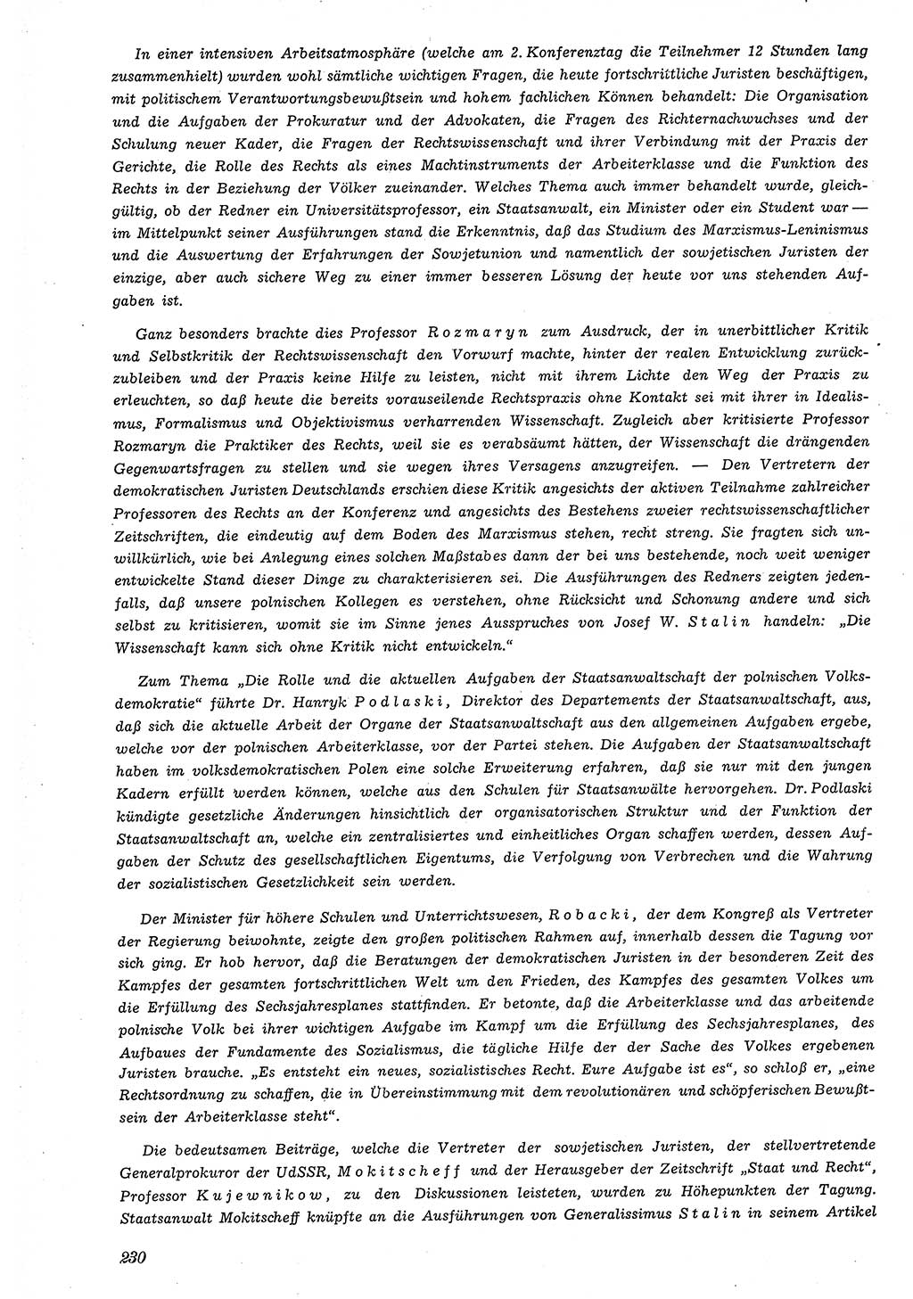 Neue Justiz (NJ), Zeitschrift für Recht und Rechtswissenschaft [Deutsche Demokratische Republik (DDR)], 4. Jahrgang 1950, Seite 230 (NJ DDR 1950, S. 230)