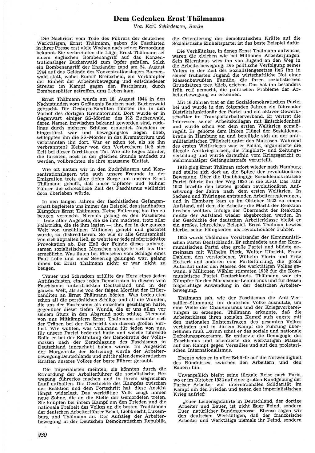 Neue Justiz (NJ), Zeitschrift für Recht und Rechtswissenschaft [Deutsche Demokratische Republik (DDR)], 4. Jahrgang 1950, Seite 280 (NJ DDR 1950, S. 280)