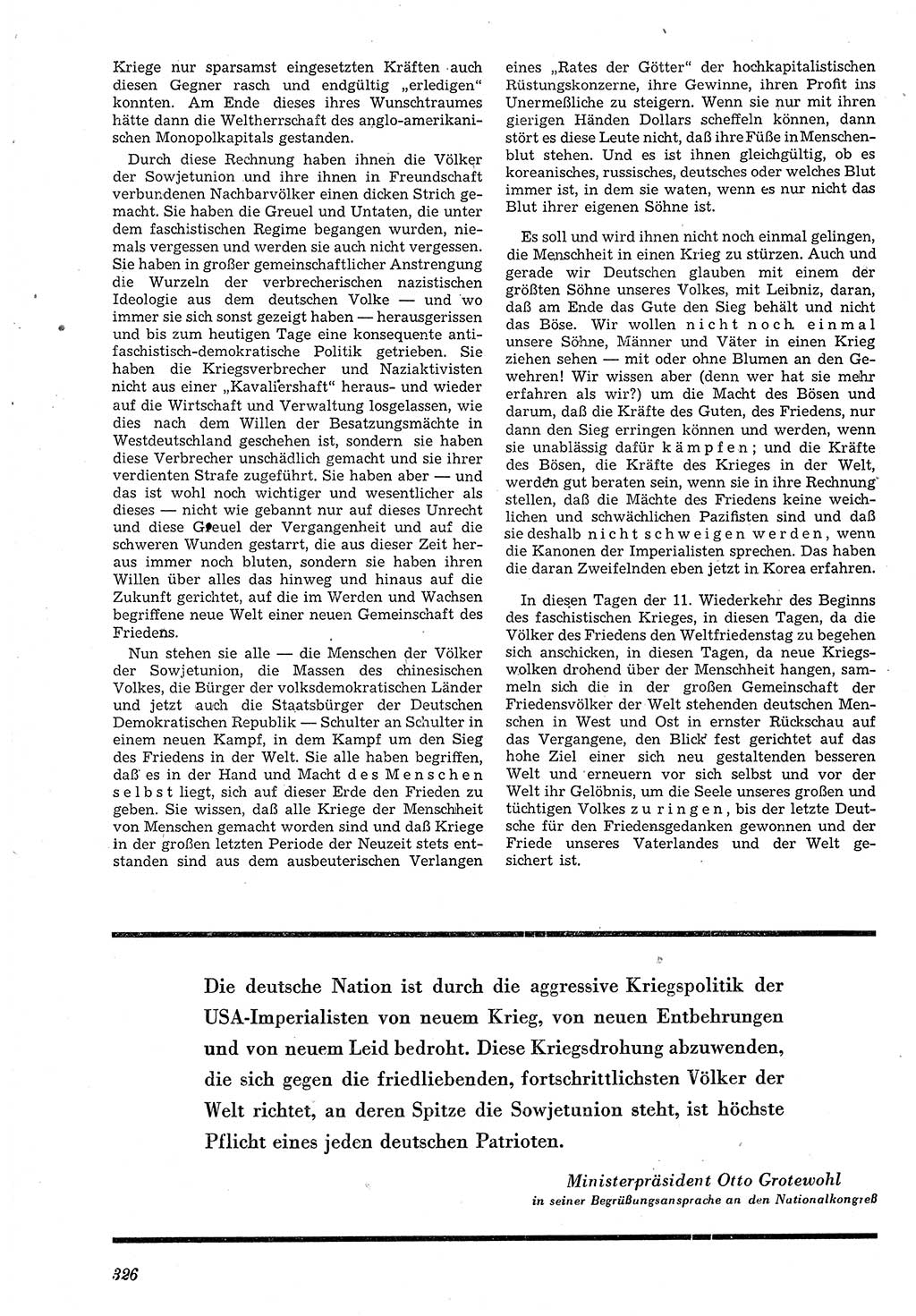 Neue Justiz (NJ), Zeitschrift für Recht und Rechtswissenschaft [Deutsche Demokratische Republik (DDR)], 4. Jahrgang 1950, Seite 326 (NJ DDR 1950, S. 326)