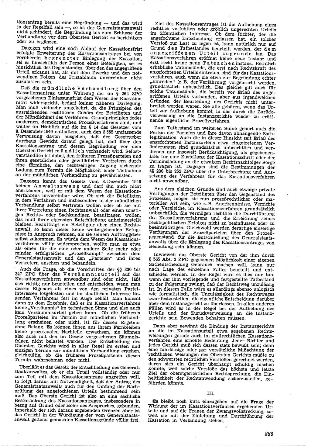 Neue Justiz (NJ), Zeitschrift für Recht und Rechtswissenschaft [Deutsche Demokratische Republik (DDR)], 4. Jahrgang 1950, Seite 335 (NJ DDR 1950, S. 335)